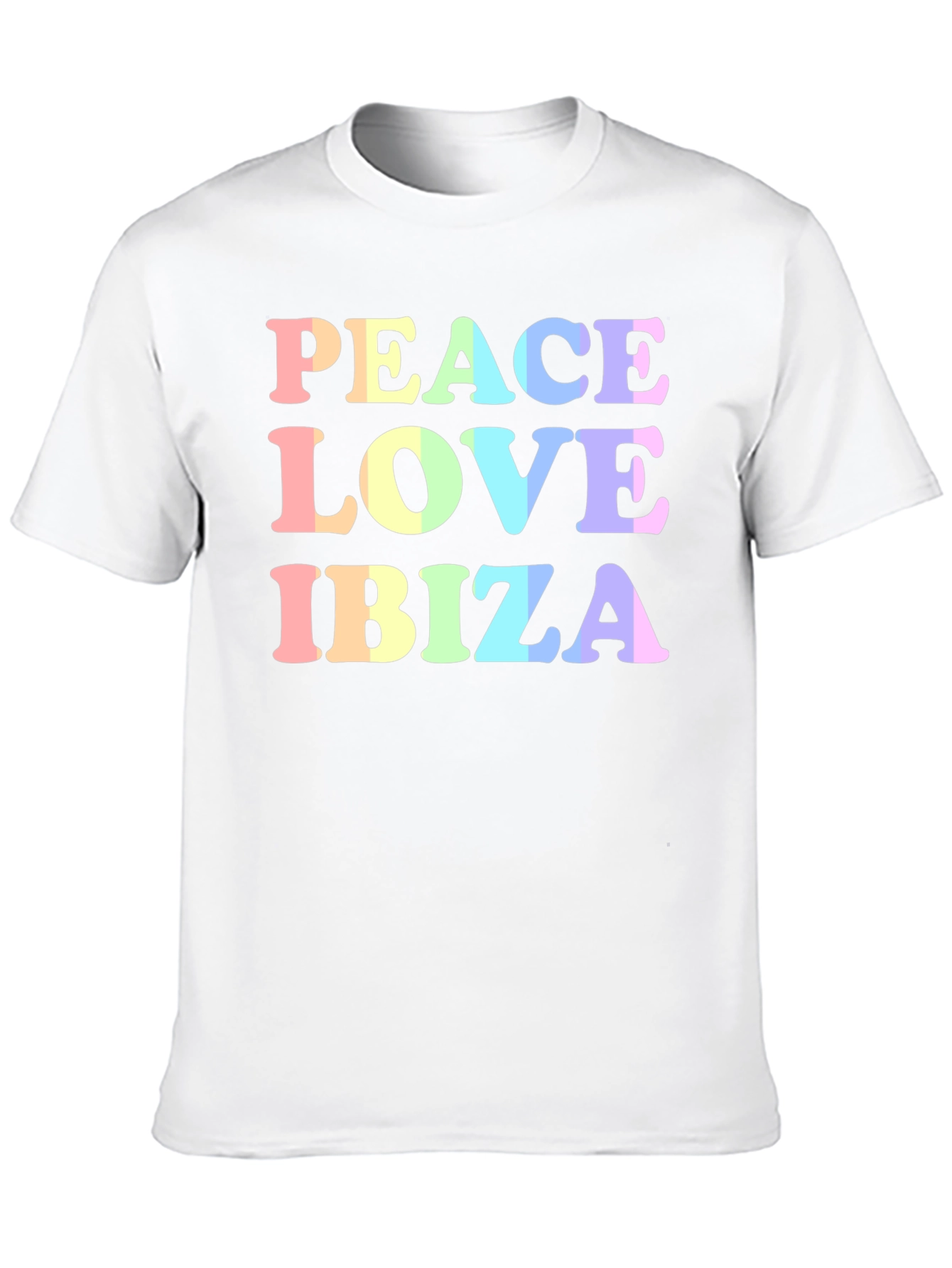 Black Peace Love Ibiza Graphic T-Shirt view 10
