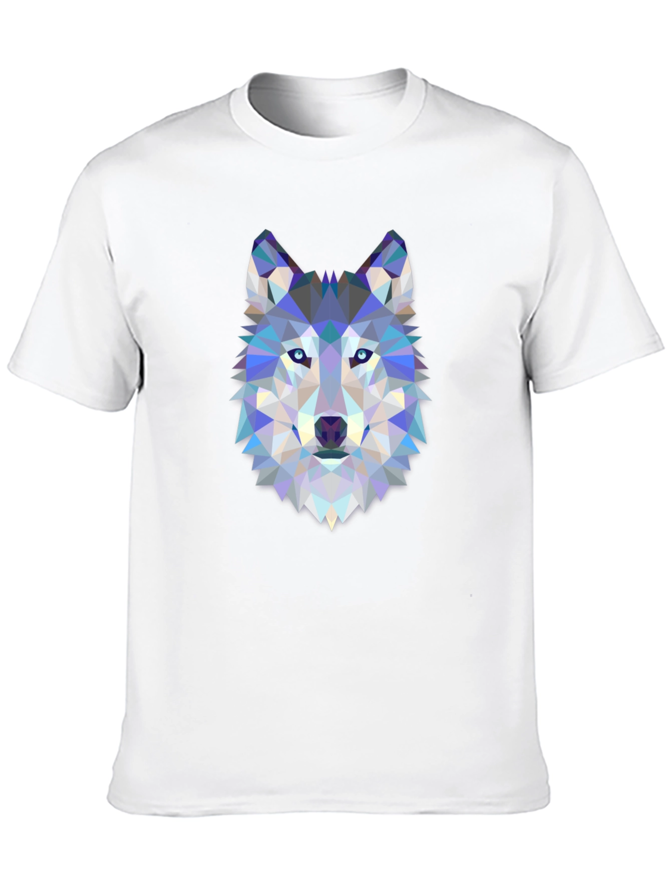 Black Geometric Wolf Graphic Tee - Black view 10
