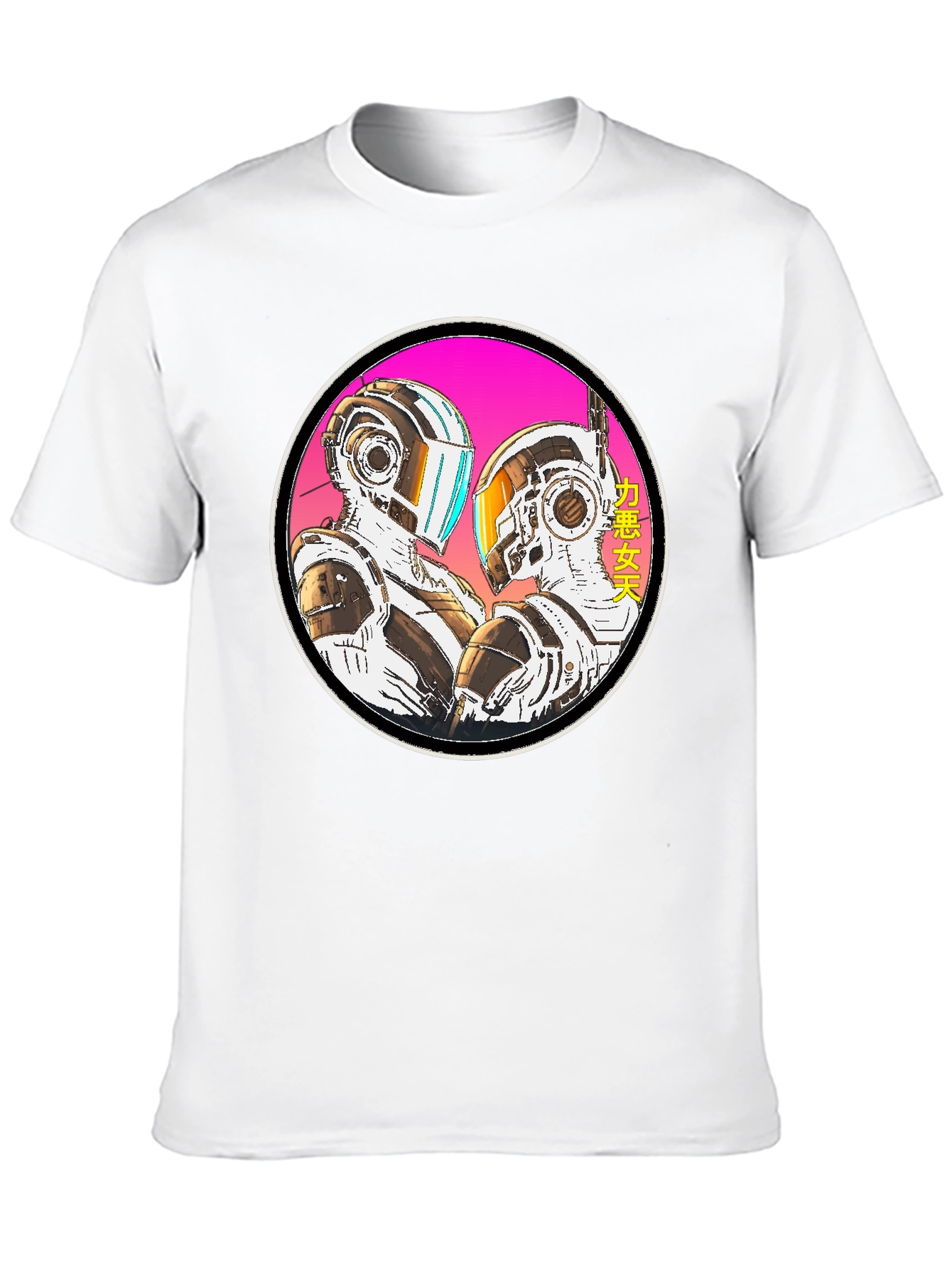 Black Retro Robot T-Shirt view 10