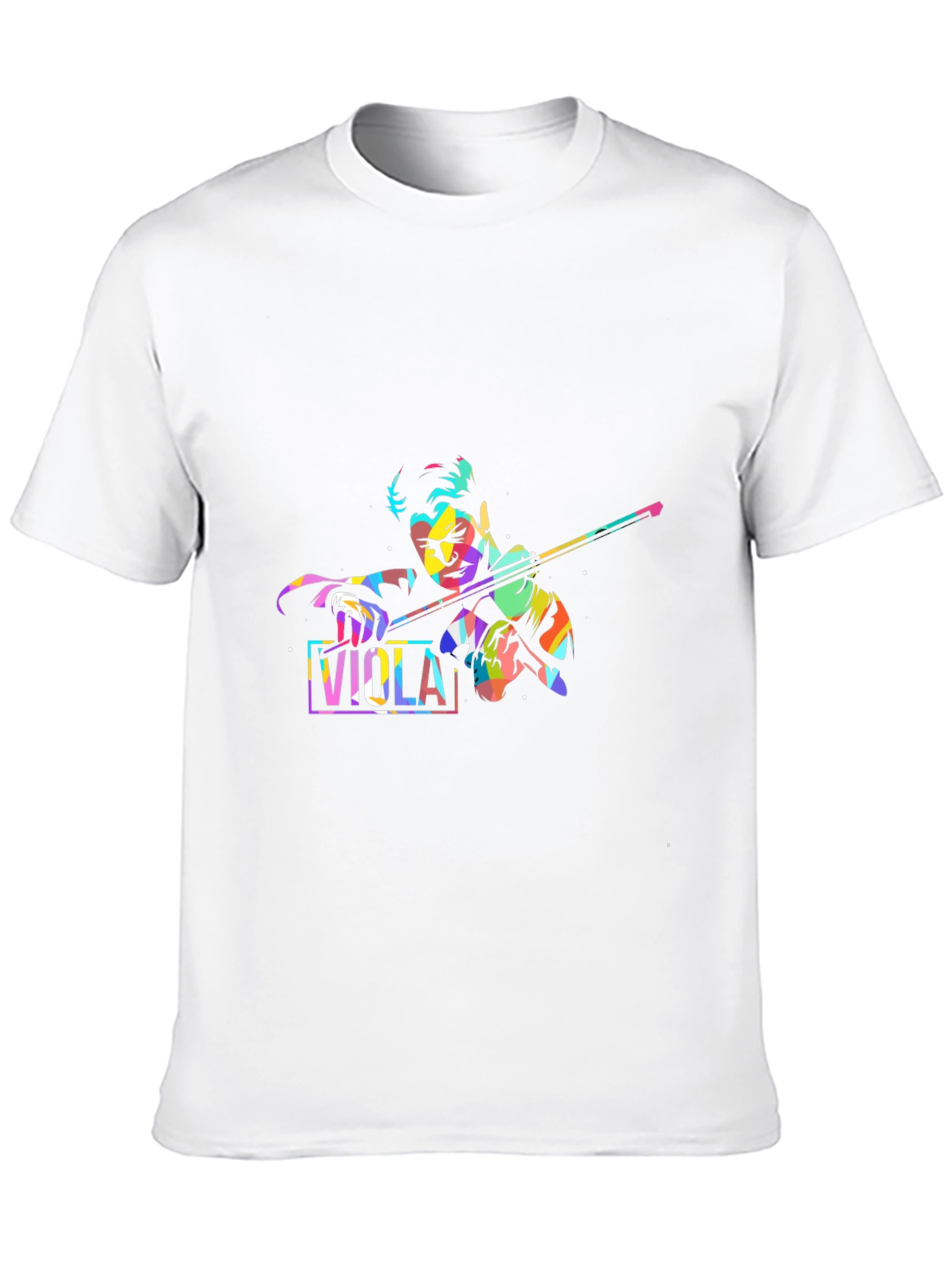 Black Viola Player Graphic T-Shirt - Cool Musical Tee view 10