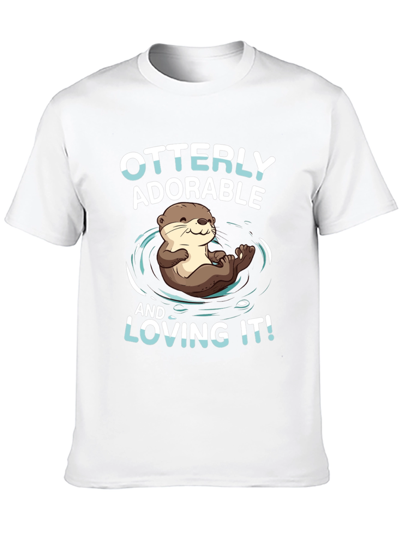 Black Otterly Adorable T-Shirt - Cute Otter Design view 10