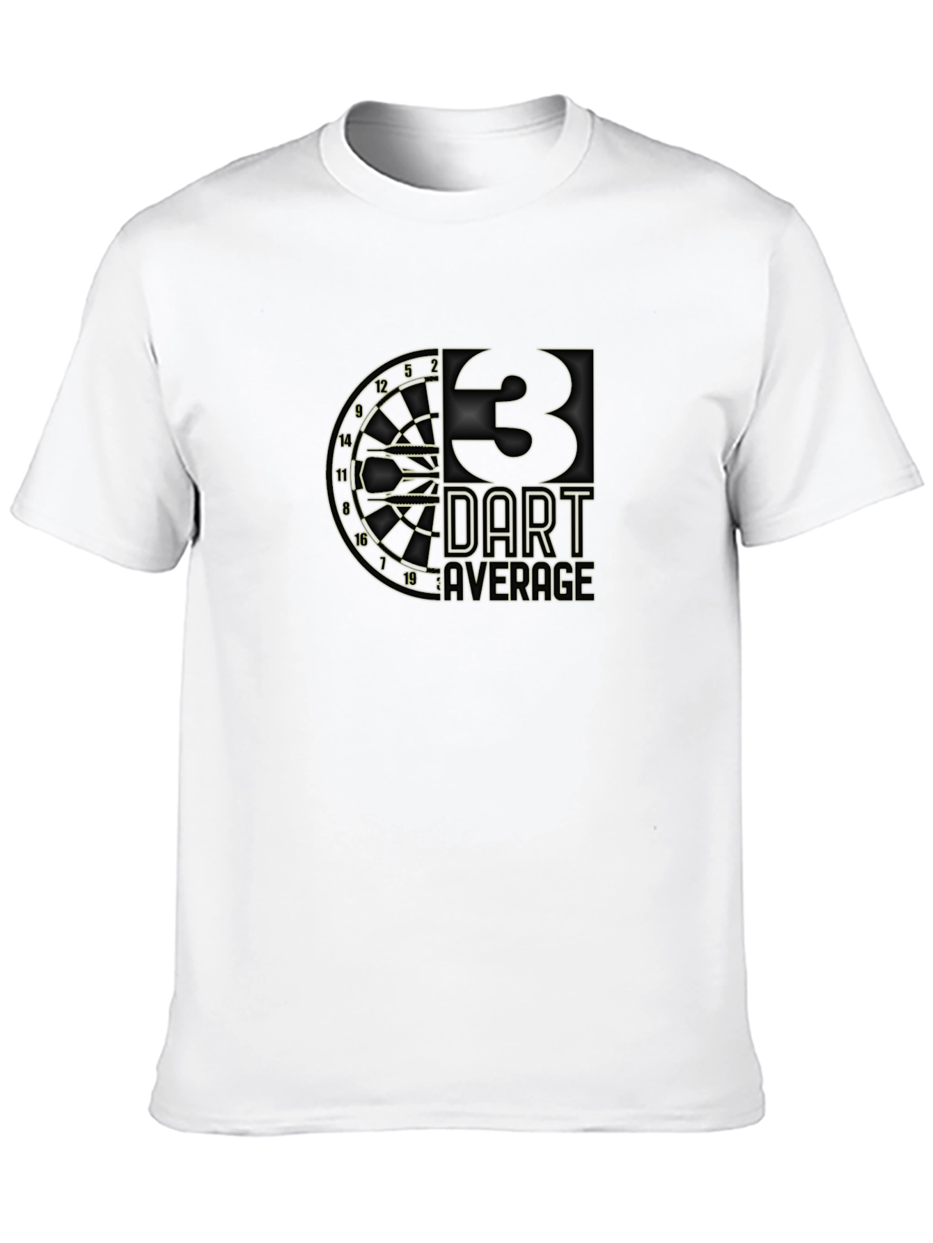 Black 3 Dart Average T-Shirt view 10