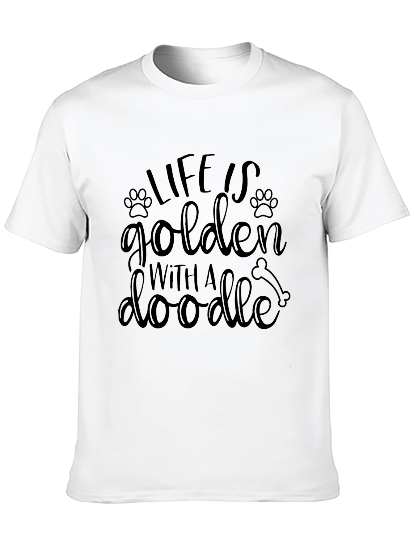 Black Life is Golden With a Doodle Dog T-Shirt view 10