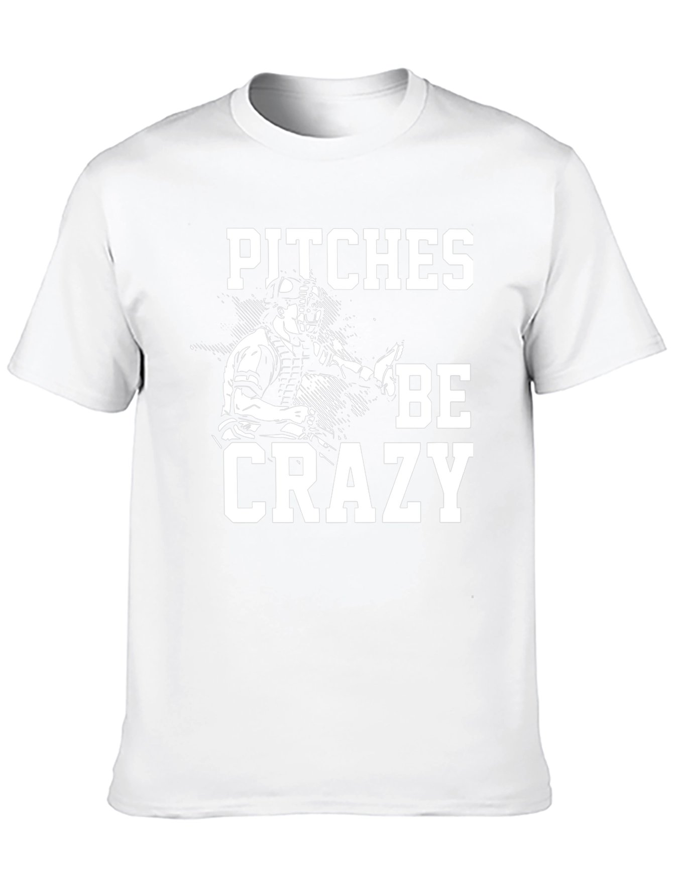 Black Pitches Be Crazy Graphic T-Shirt view 10