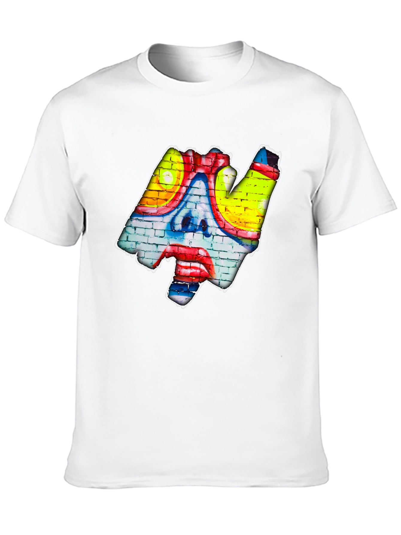 Black Graffiti Clown Face T-Shirt - Urban Art Style view 10