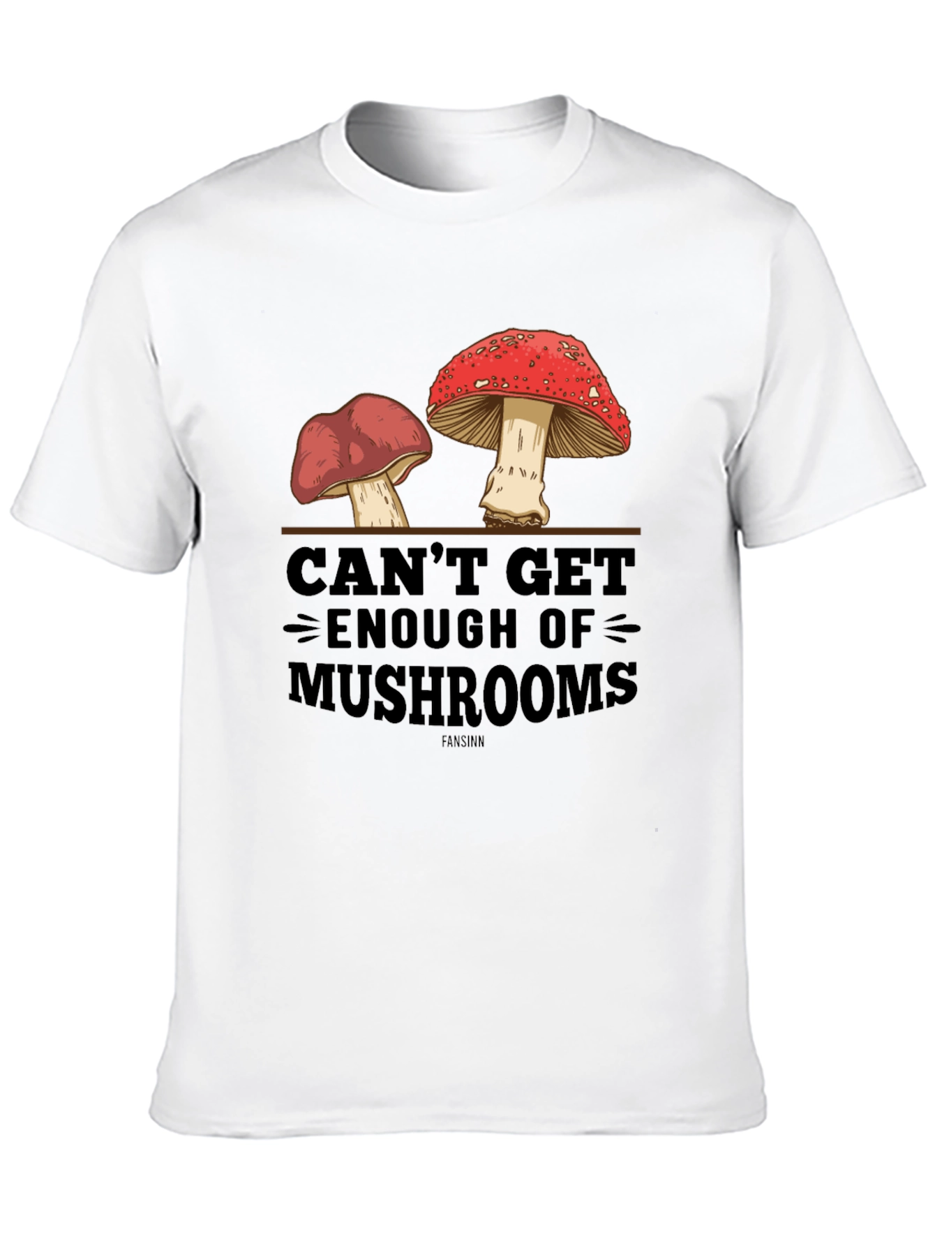 Black Mushroom Graphic T-Shirt - Unique Design view 10