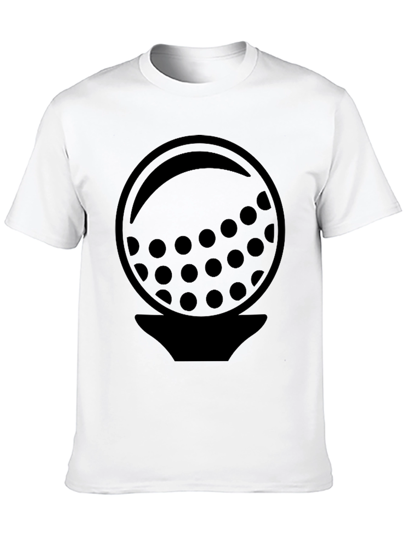 Black Golf Ball Graphic Tee - Stylish Golfer Shirt view 10