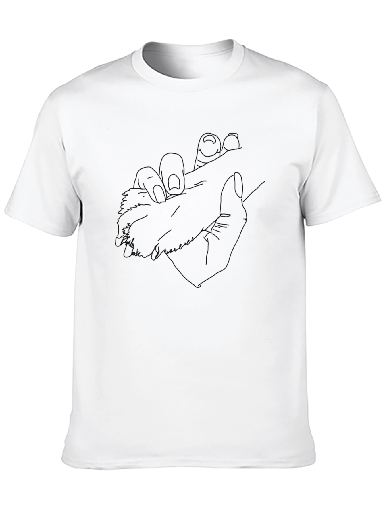 Black Men's Black Solid Basic T-Shirt - Casual Comfort view 10