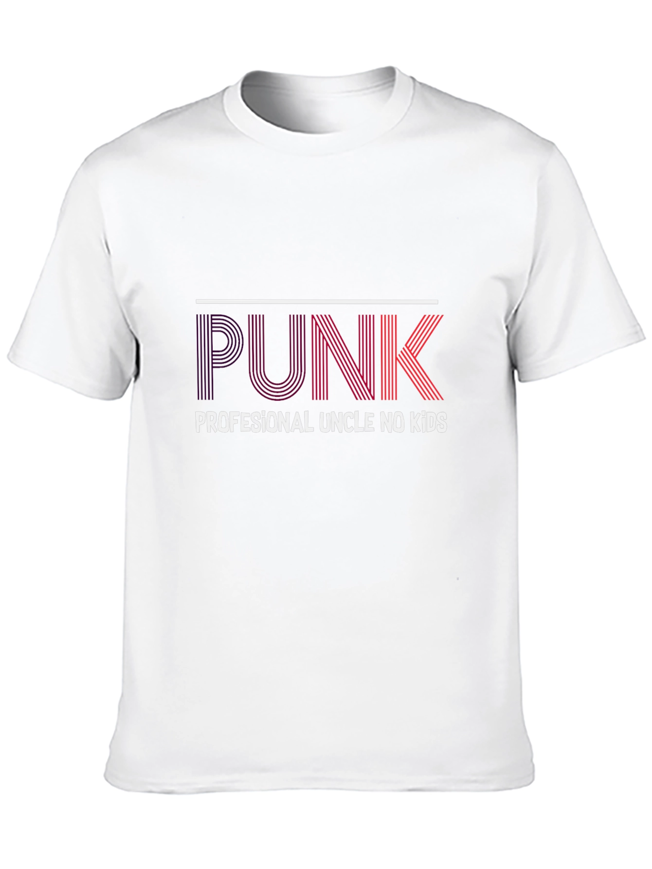 Black PUNK Professional Uncle No Kids Black T-Shirt view 10