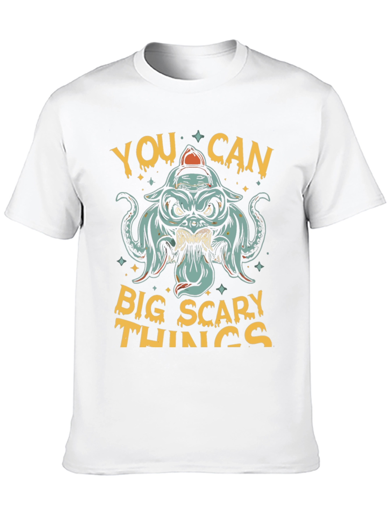 Black Big Scary Things Graphic Tee - Men's view 10