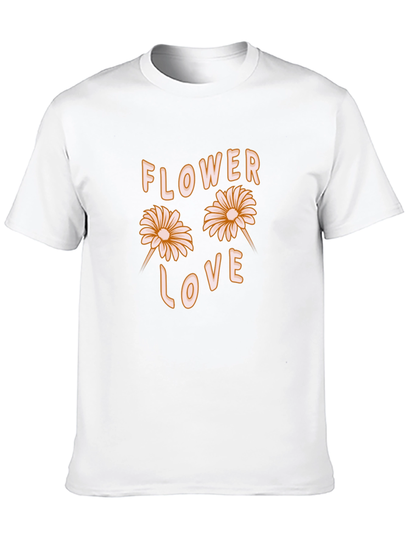 Black Flower Love Graphic Tee - Black Cotton Casual Shirt view 10