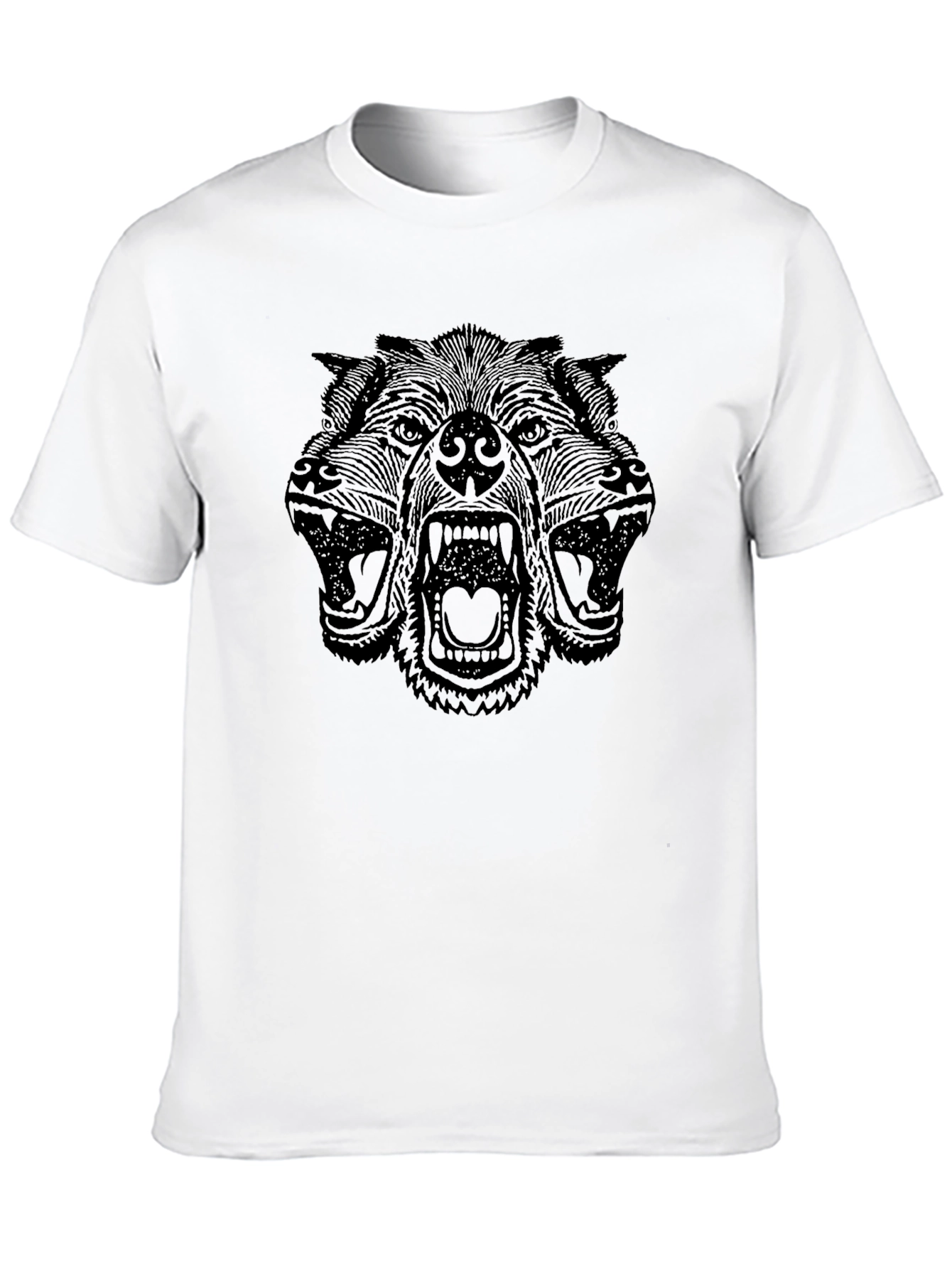 Black Cerberus Graphic Print Tee - Black view 10