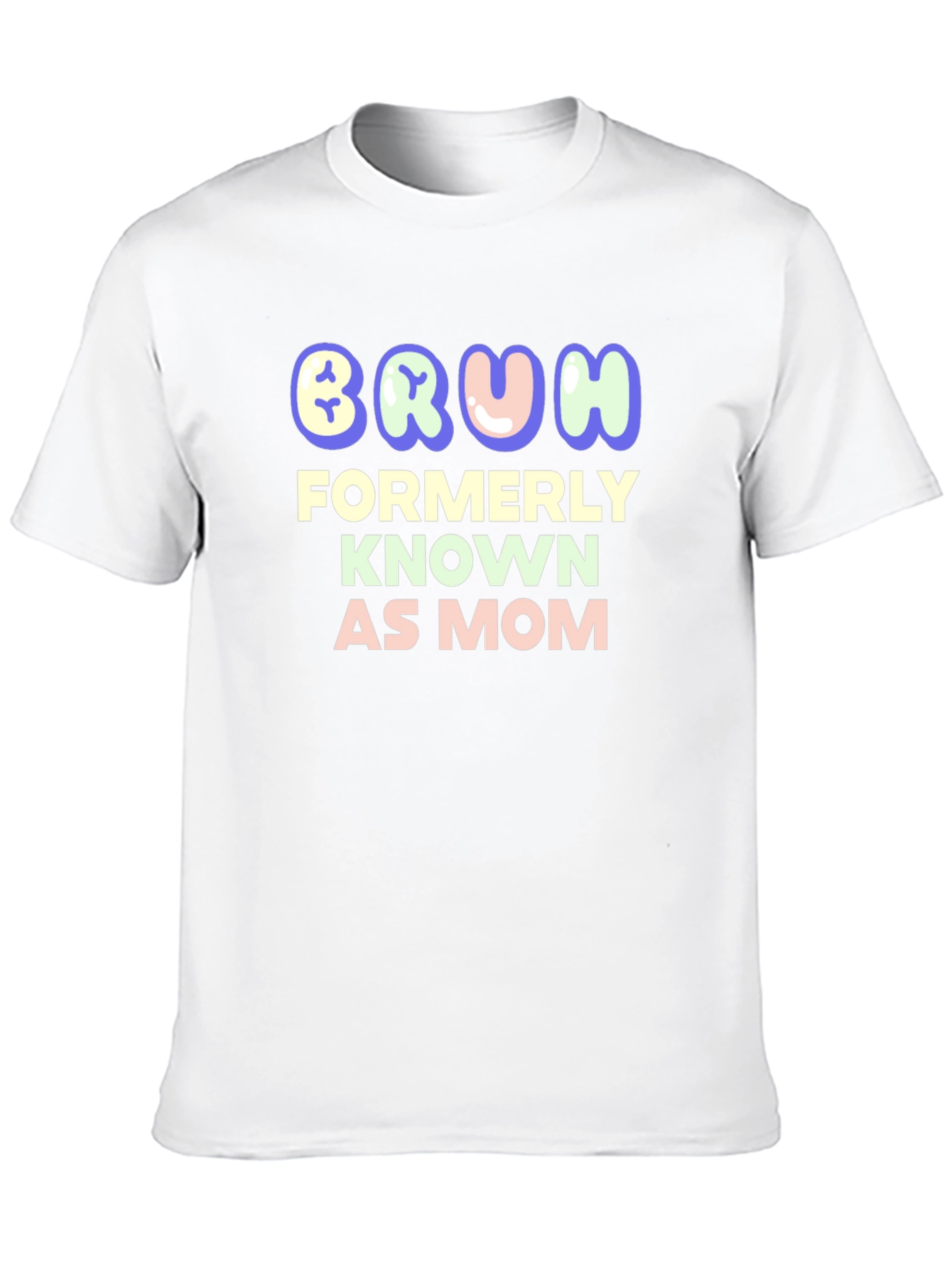 Black Bruh Formerly Known as Mom - Funny T-Shirt view 10