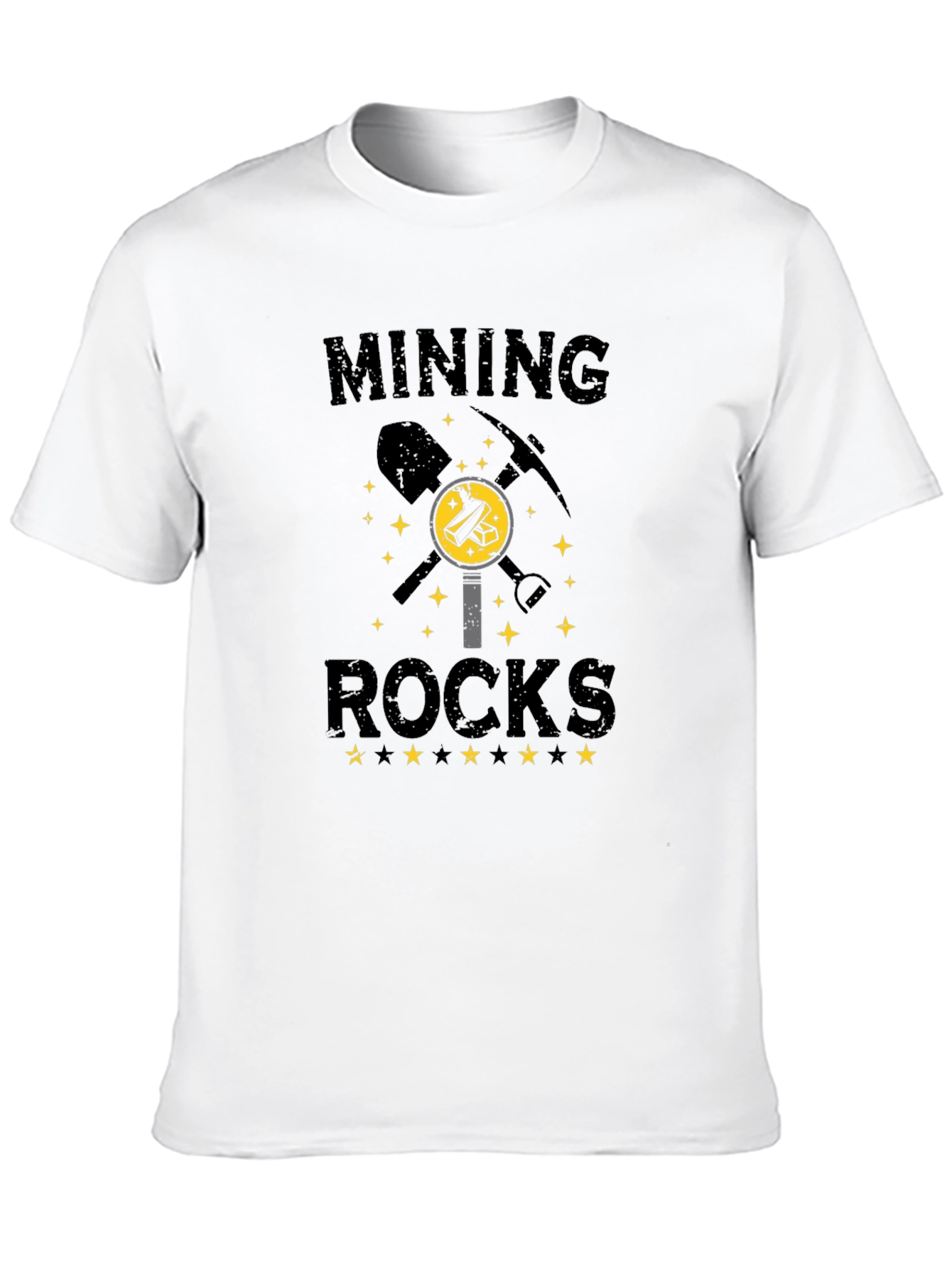 Black Mining Rocks T-Shirt: Miner Graphic Tee view 10