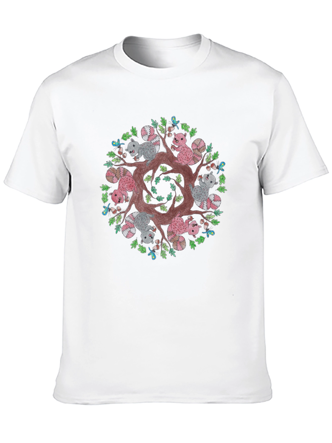 Black Squirrel Mandala Graphic Tee - Black view 10