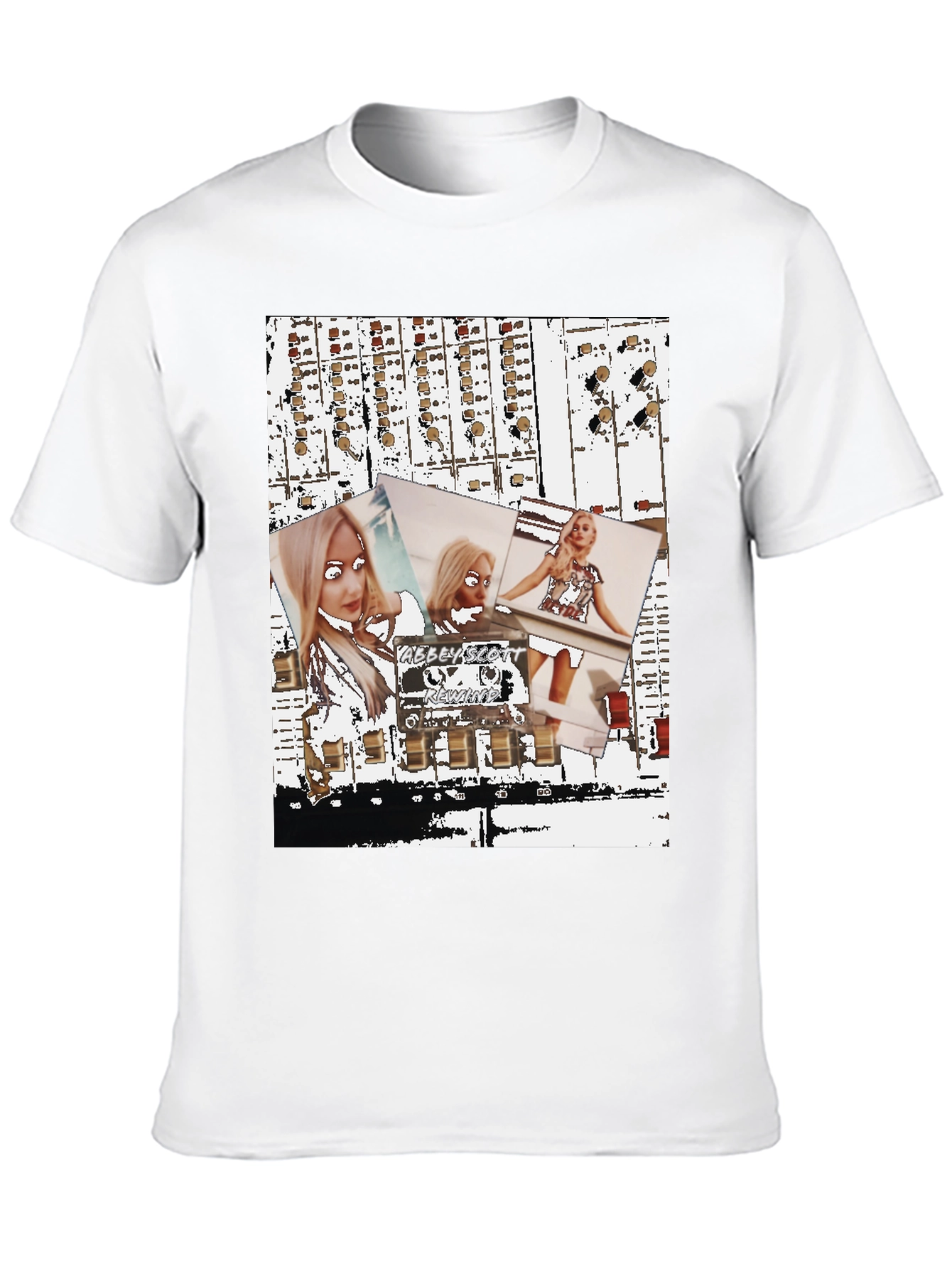 Black Abstract Abbey Scott Graphic Tee view 10