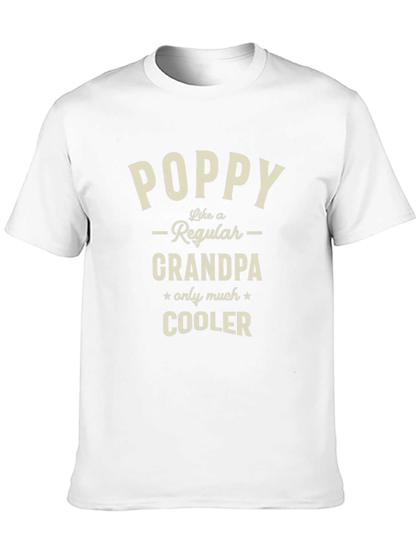Black Poppy Like A Regular Grandpa T-Shirt view 10