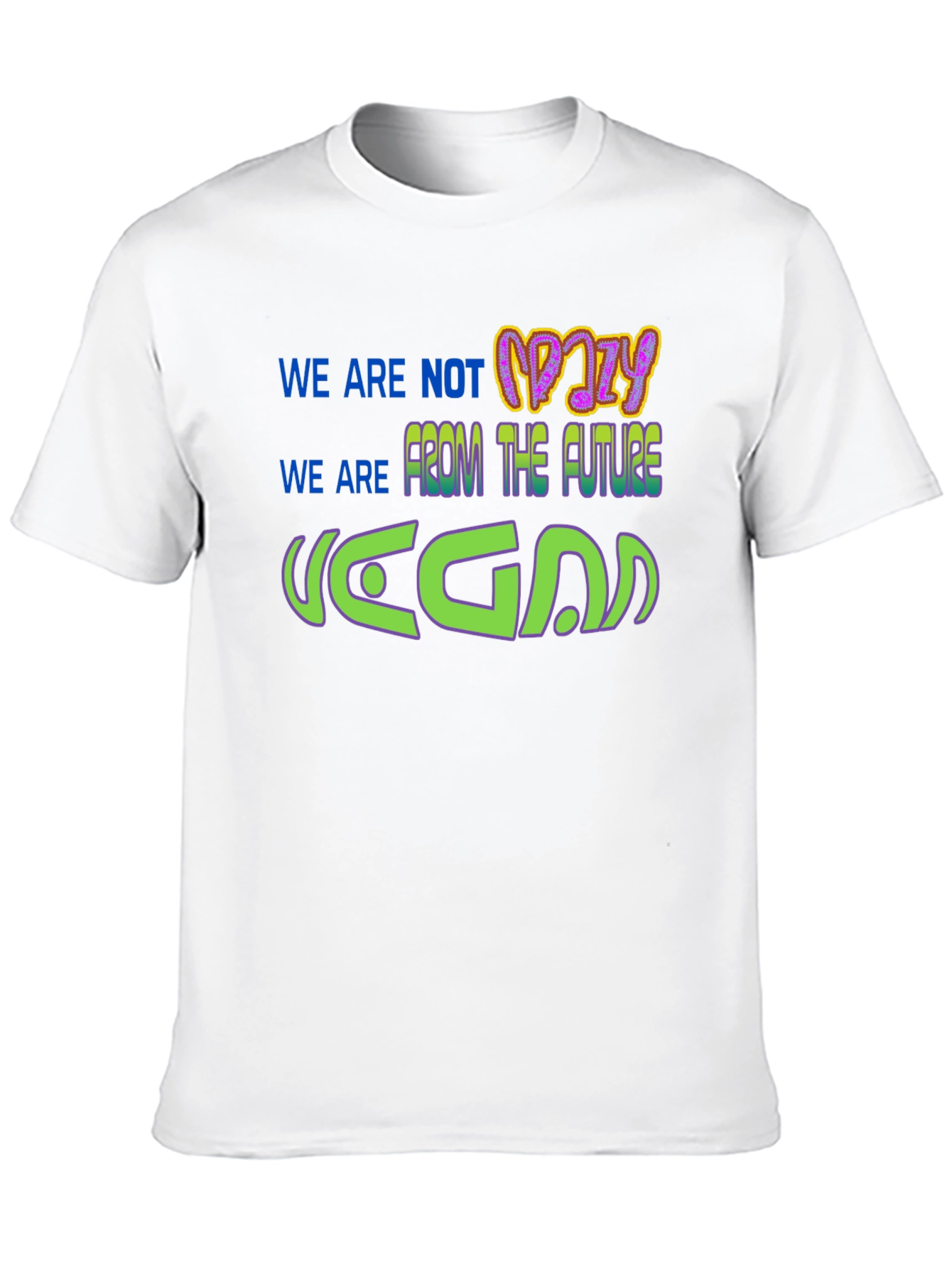 Black Vegan From The Future Graphic T-Shirt view 10