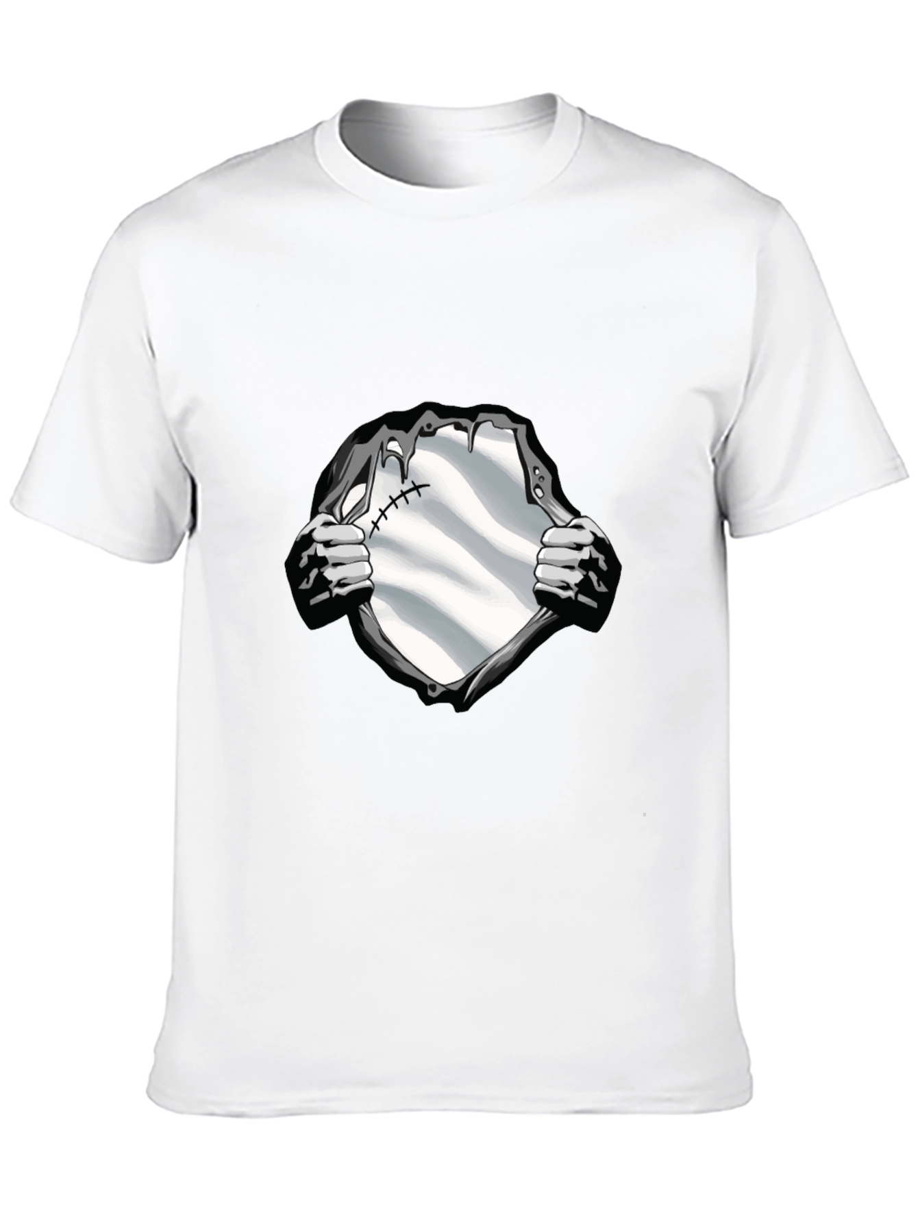 Black Superhero Reveal Graphic Tee - Black Cotton Blend view 10