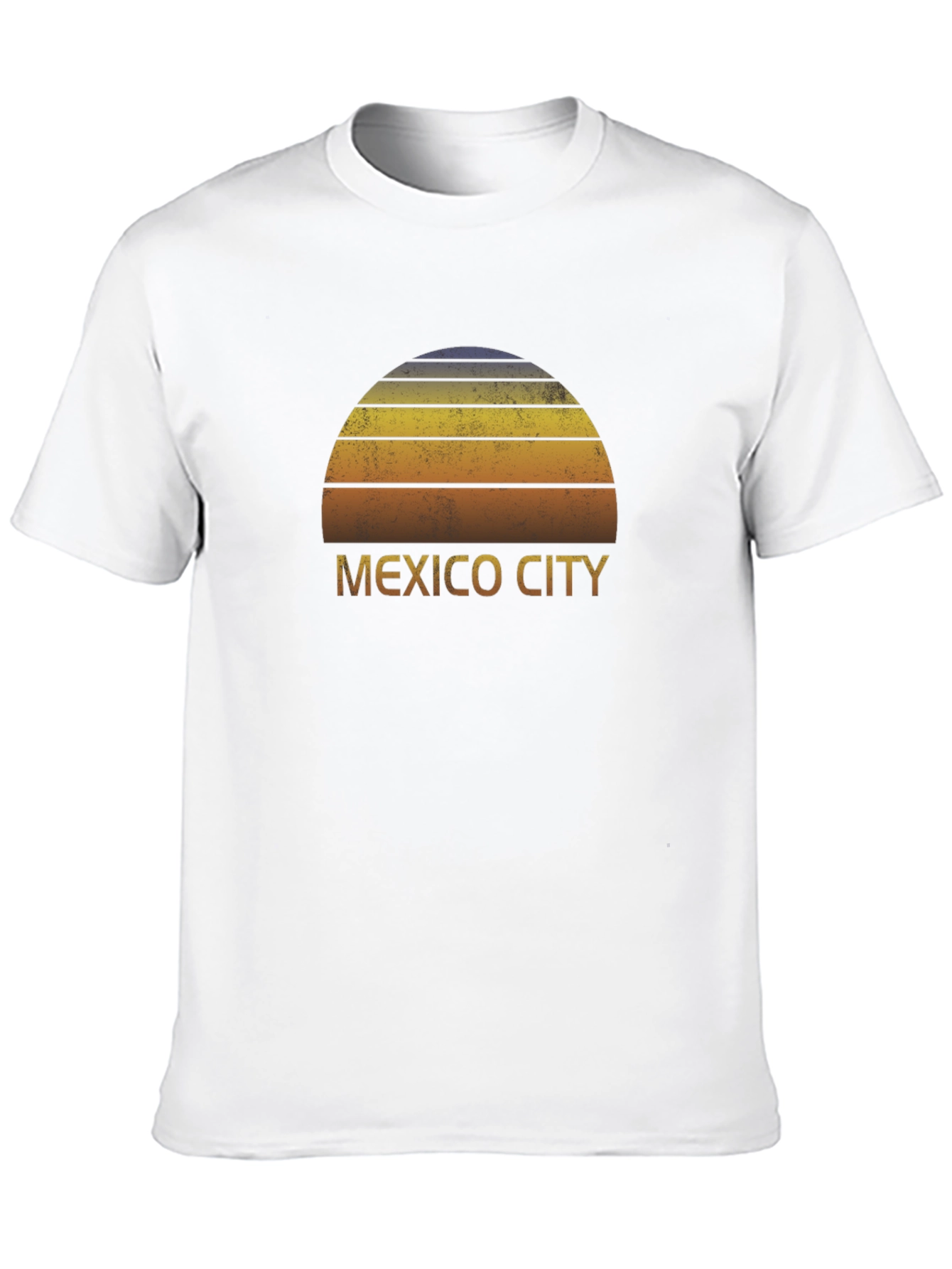 Black Mexico City Sunset Graphic Tee - Retro Style view 10