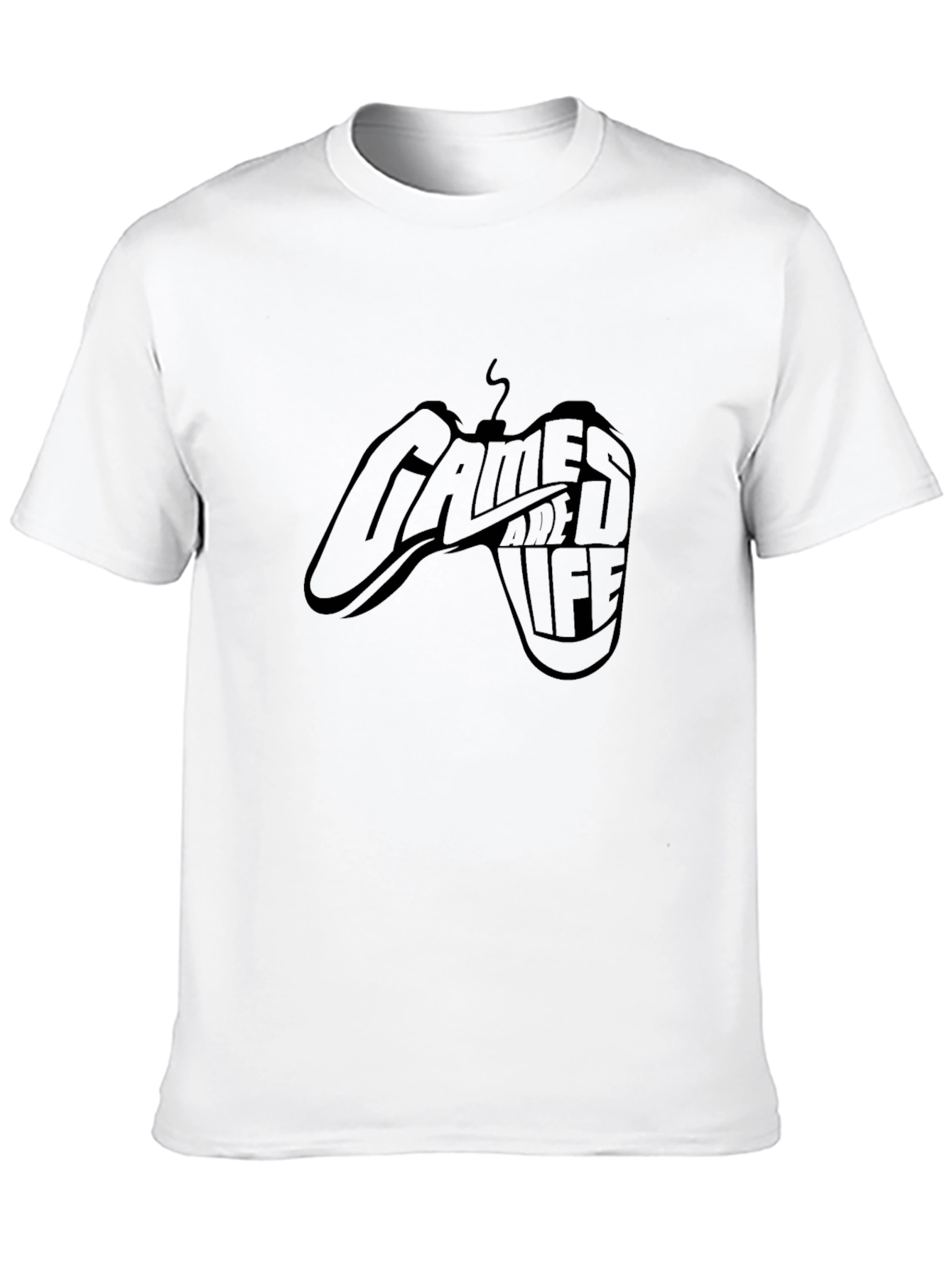 Black Games of Life Black T-Shirt - Gamer Style view 10