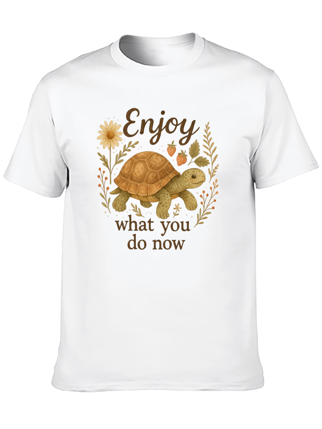 Black Enjoy What You Do Now Turtle T-Shirt view 10