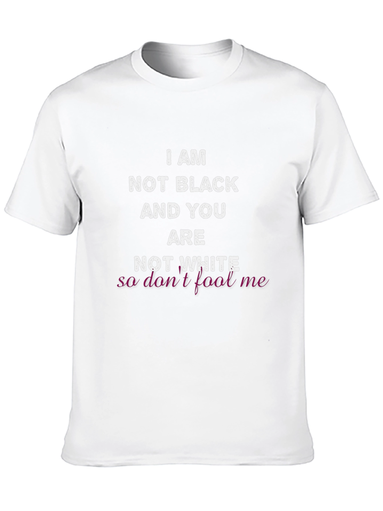 Black I Am Not Black T-Shirt view 10