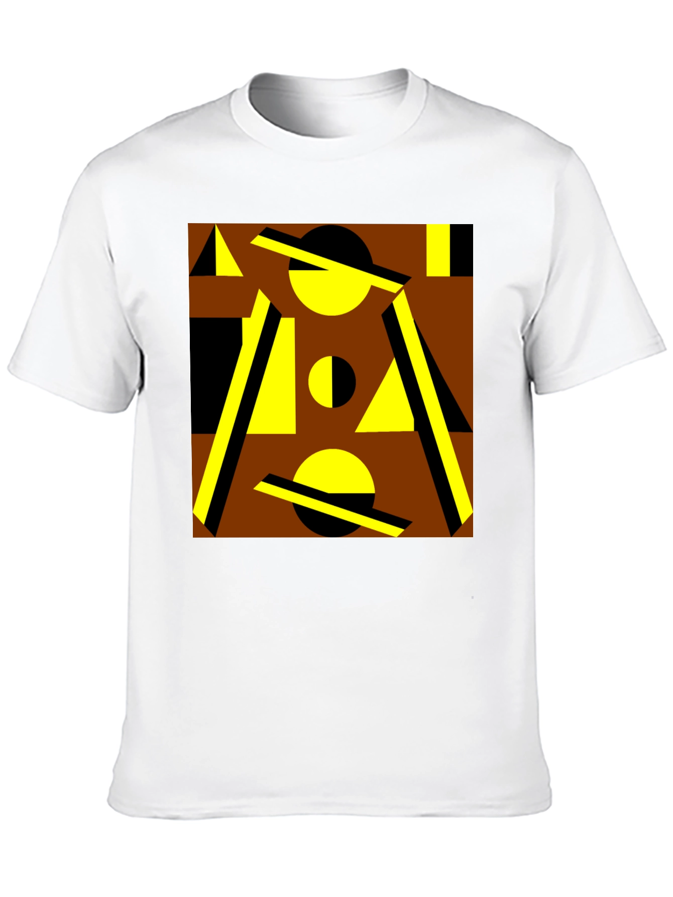 Black Geometric Pattern Graphic Tee view 10
