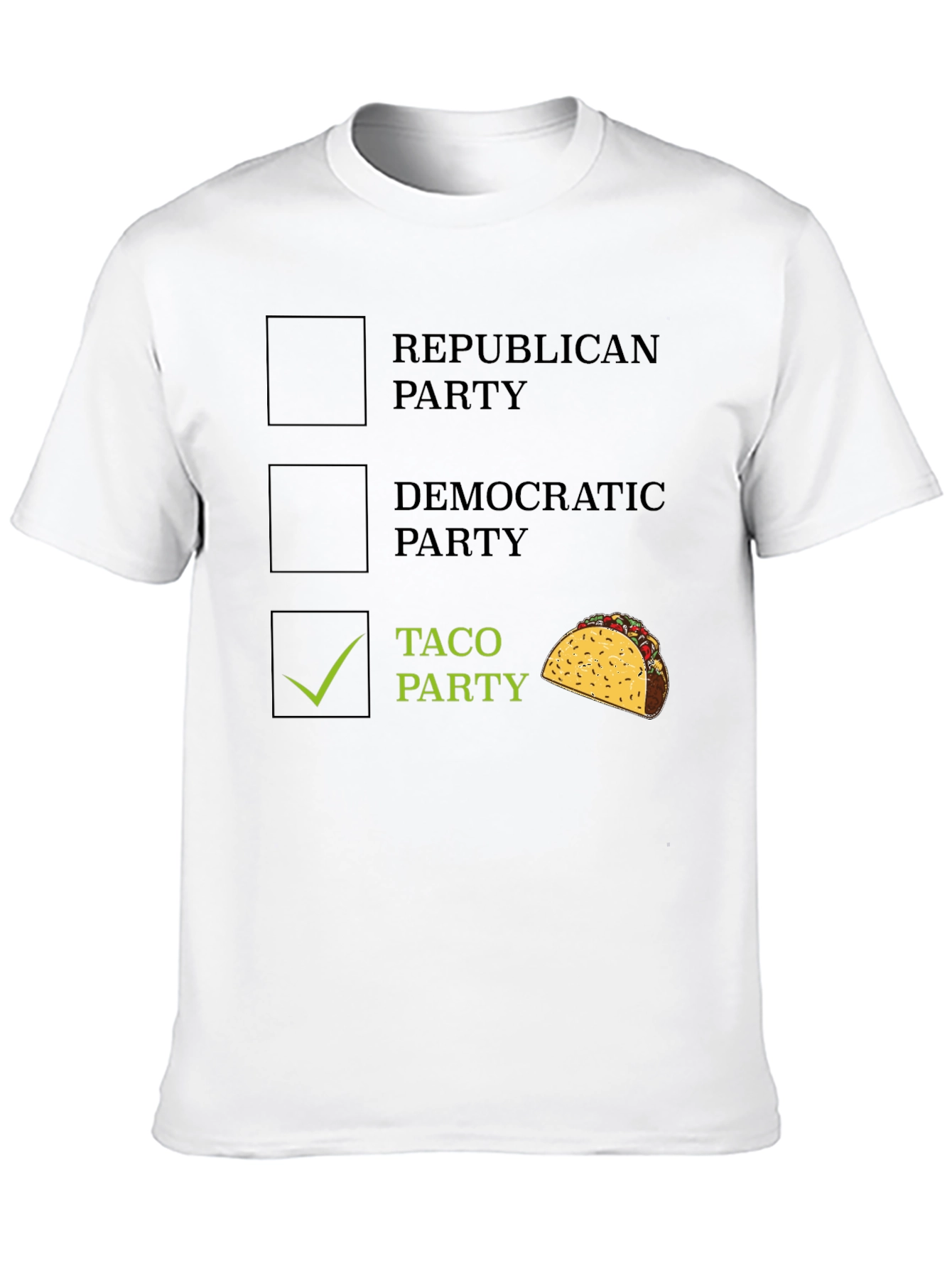 Black Taco Party Men's T-Shirt view 10