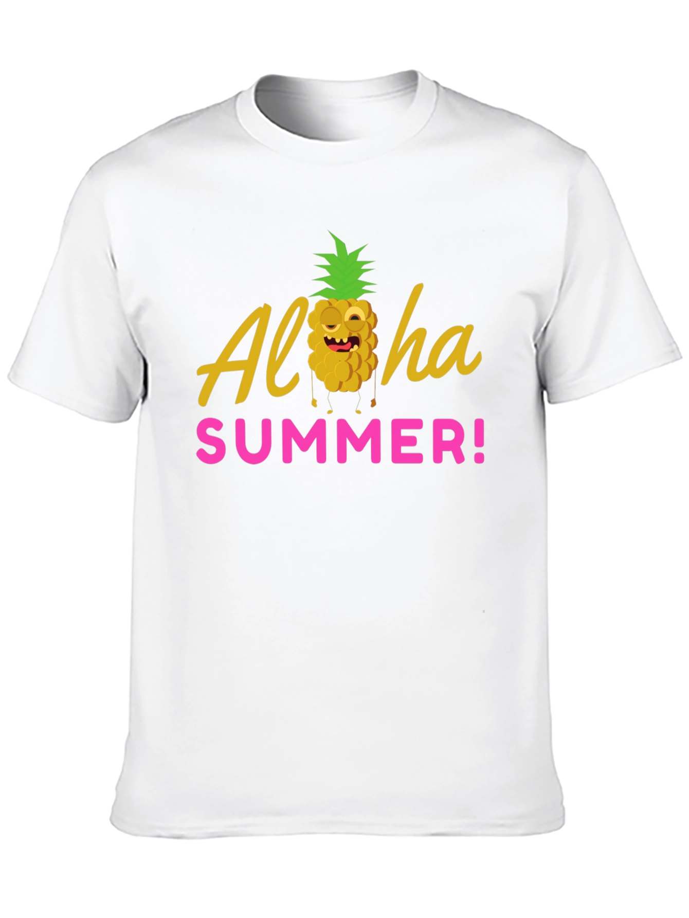 Black Aloha Summer Graphic T-Shirt - Black view 10