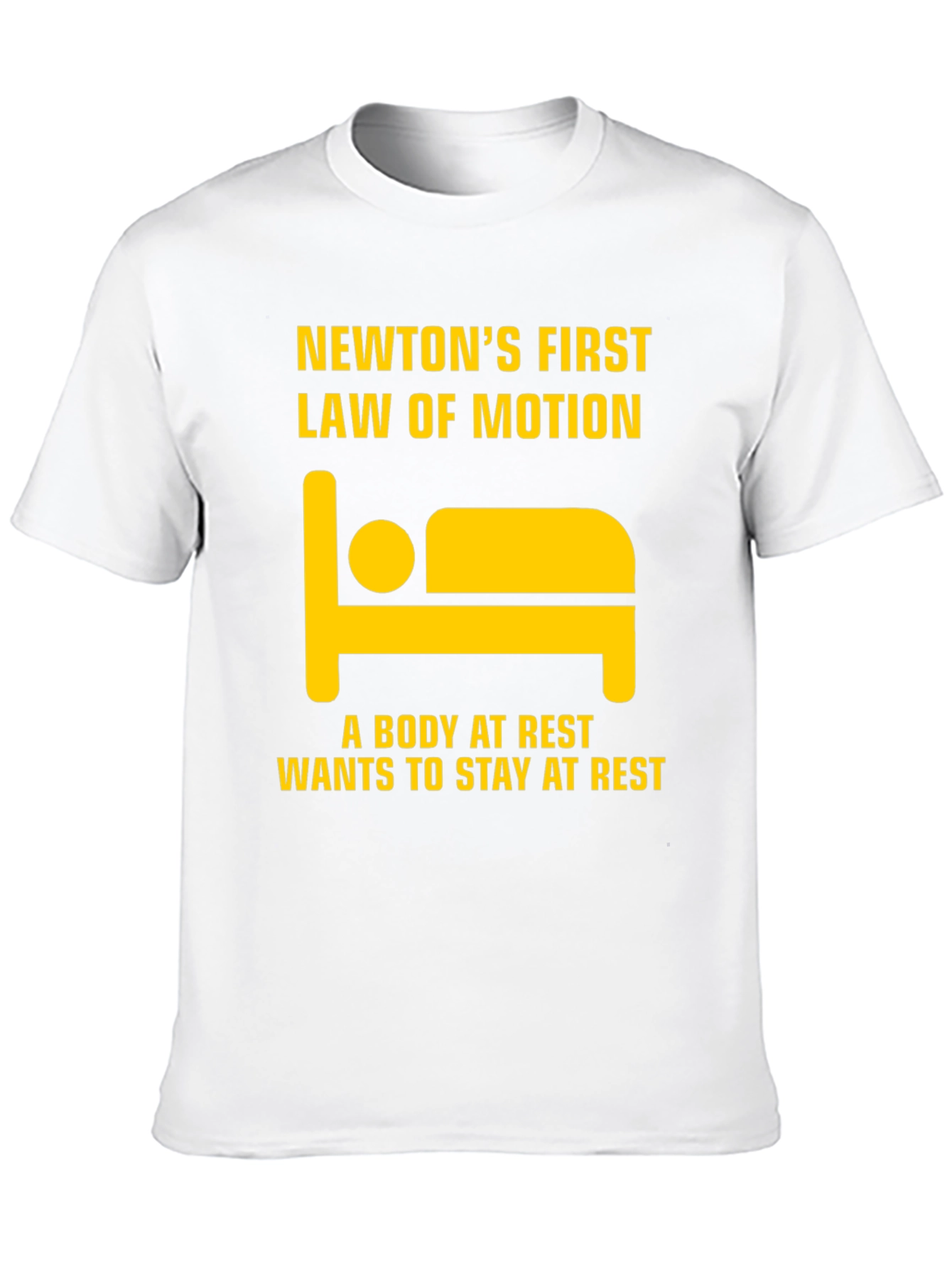 Black Newton's First Law T-Shirt - Body at Rest view 10