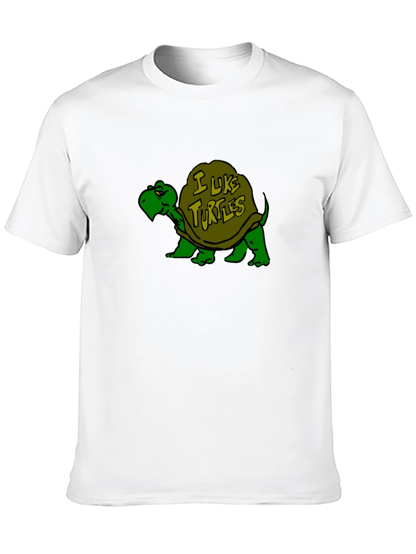 Black I Like Turtles Black T-Shirt view 10