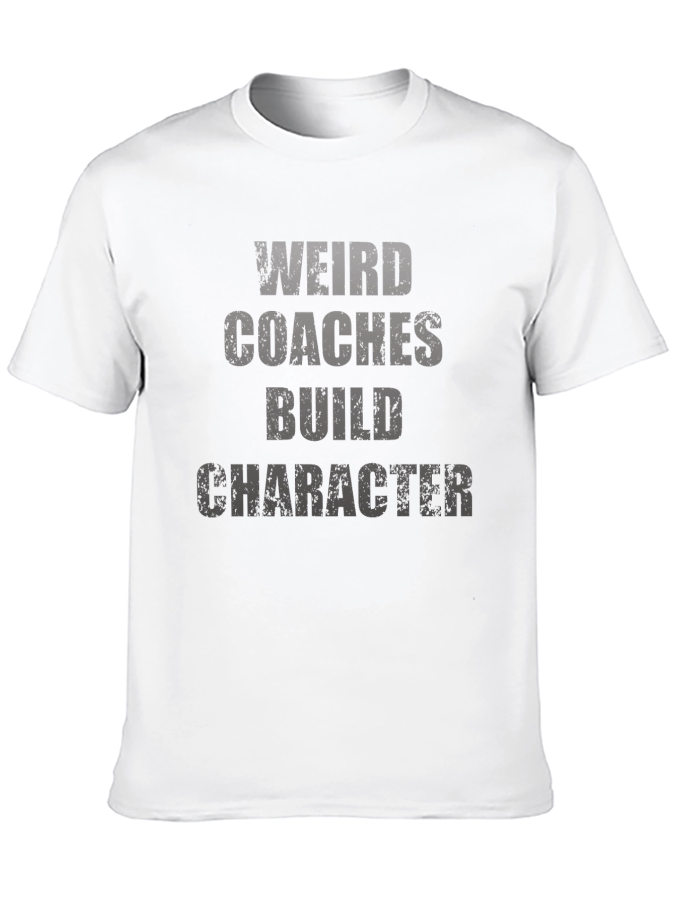Black Weird Coaches Build Character T-Shirt - Black view 10