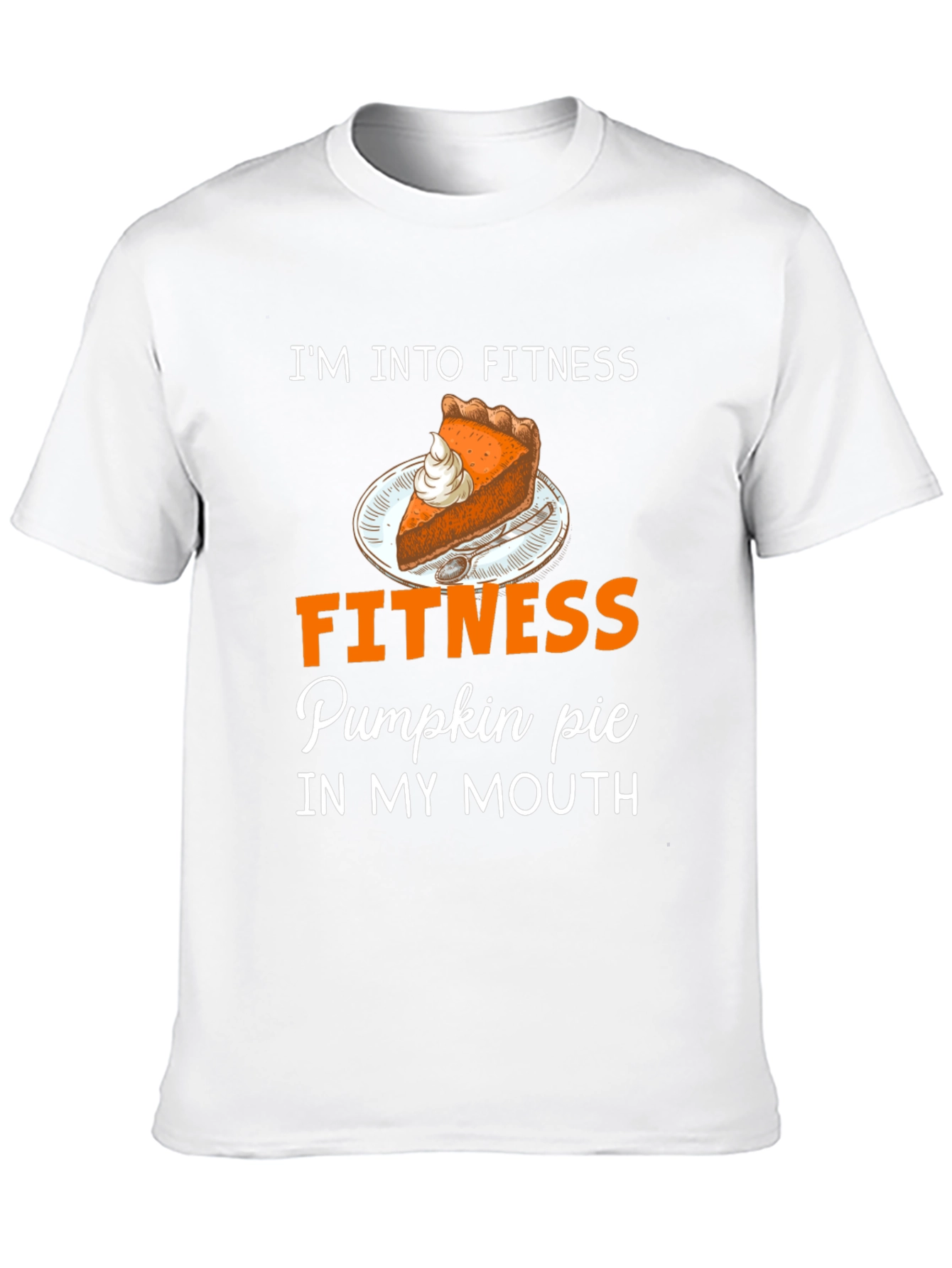 Black Funny Fitness Pumpkin Pie T-Shirt view 10