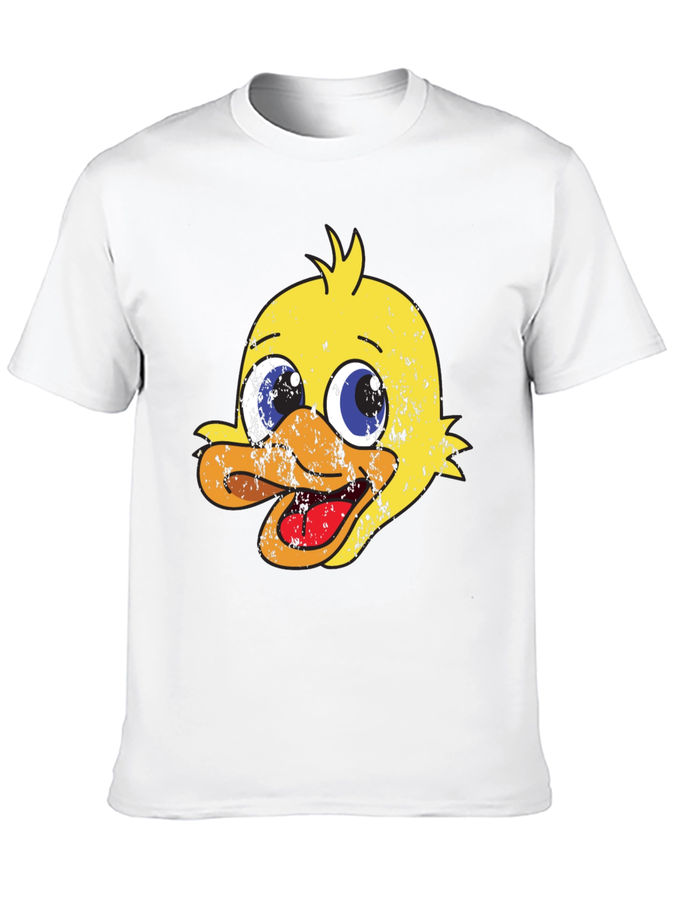 Black Duck Cartoon Graphic Print Black T-Shirt view 10