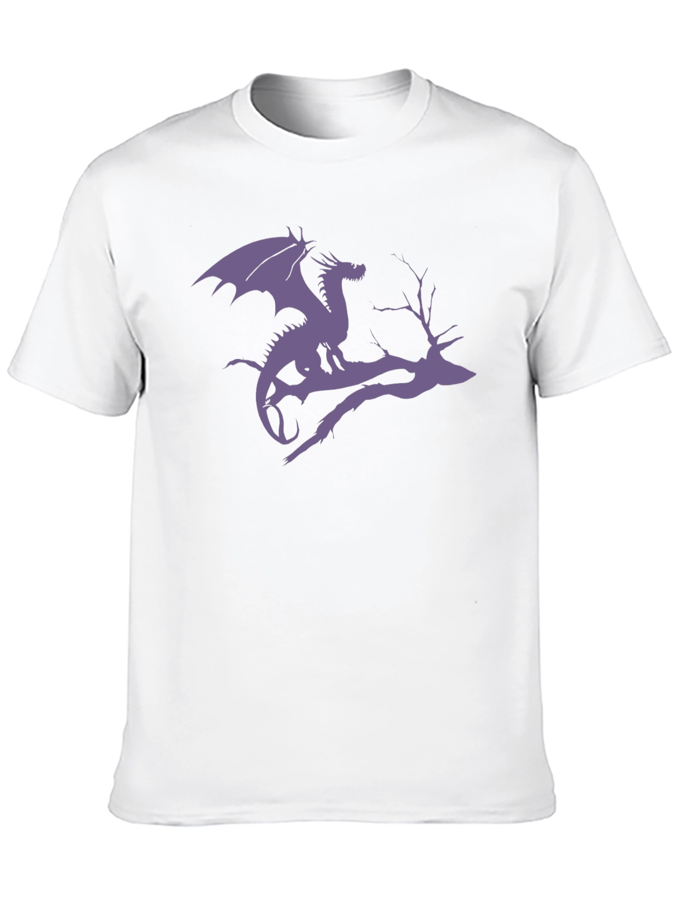 Black Dragon Silhouette Tee - Fantasy Black T-Shirt view 10