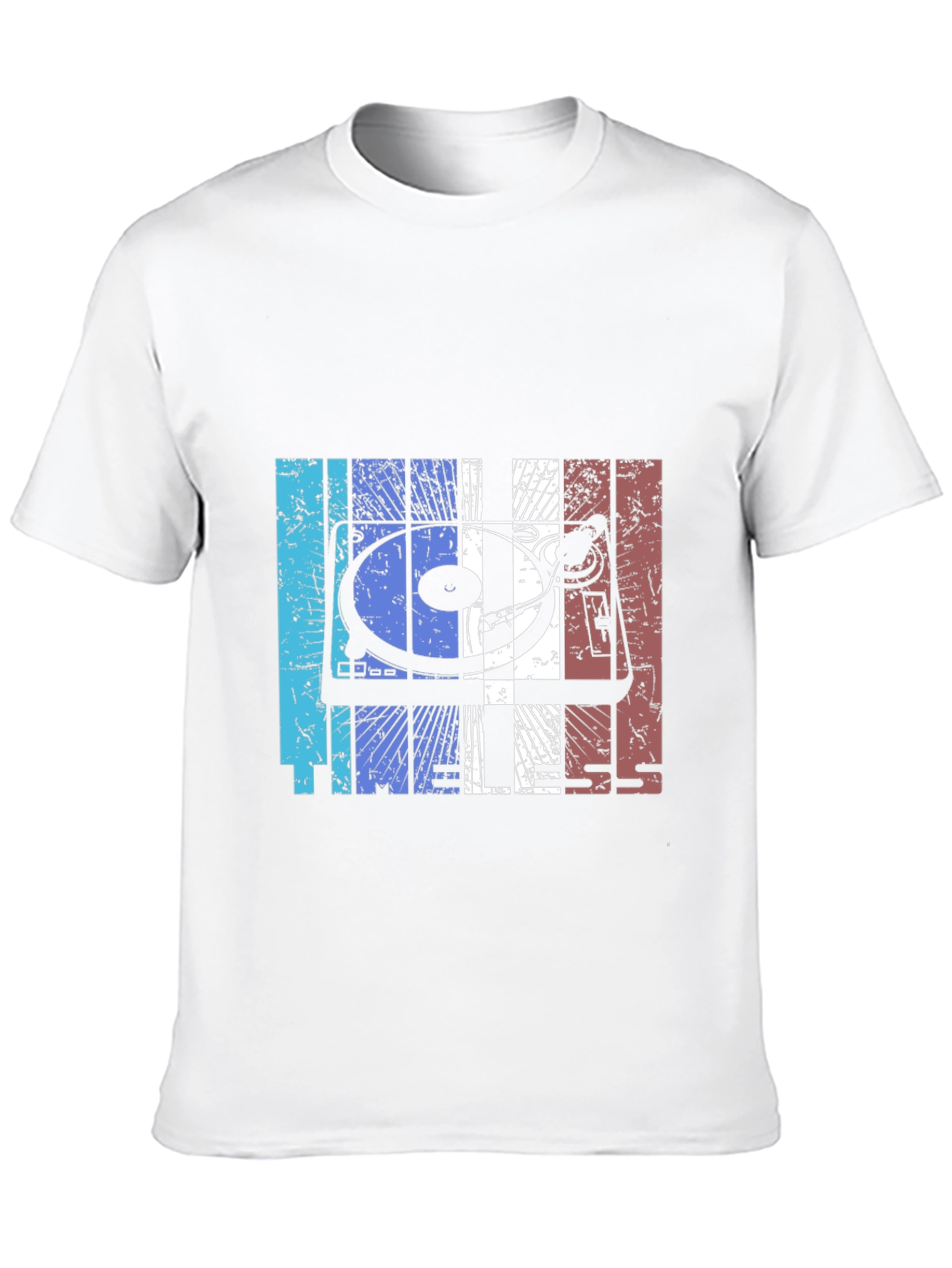 Black Retro Turntable Graphic Tee - DJ Style view 10