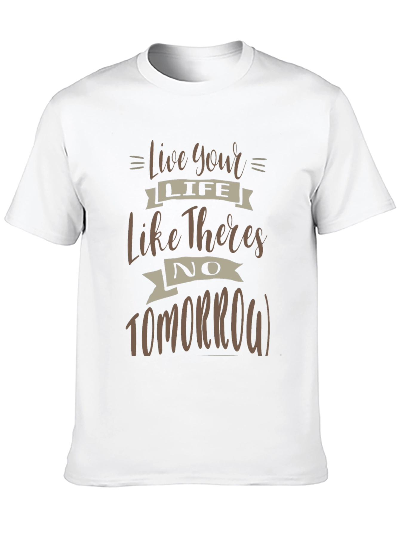 Black Live Your Life Graphic T-Shirt view 10