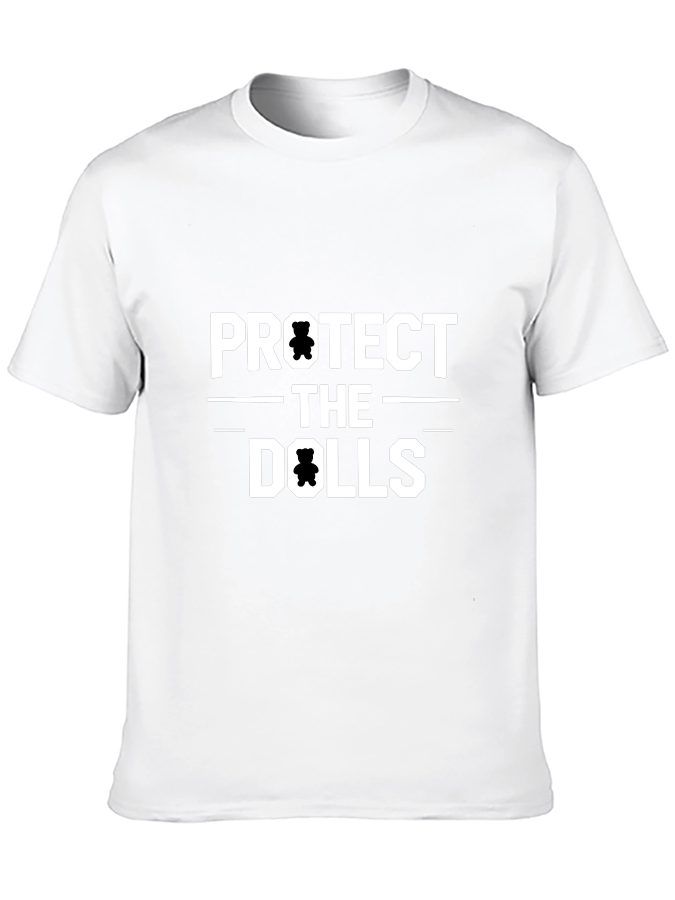Black Protect the Dolls Graphic Tee - Unisex Cotton T-Shirt view 10