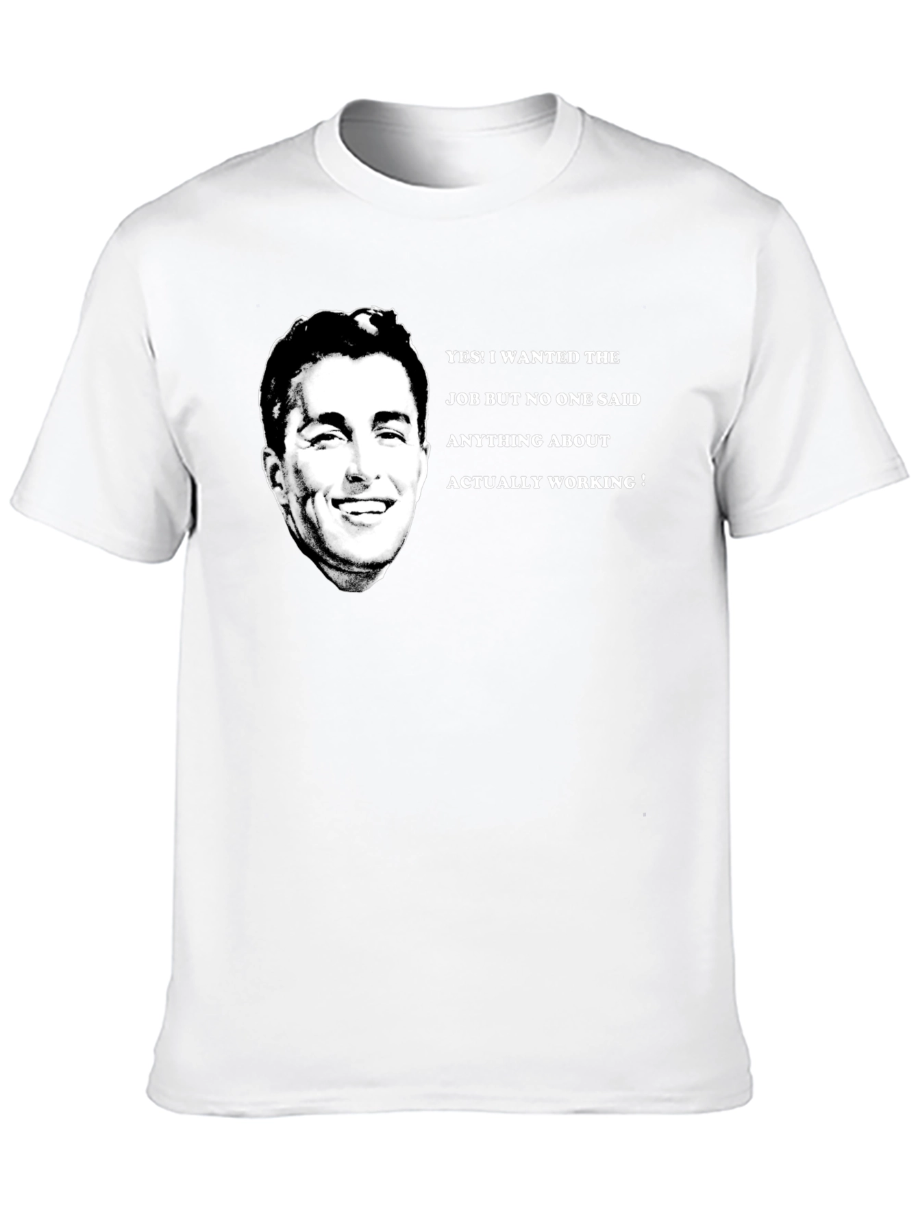 Black Funny Job T-Shirt - I Wanted The Job! view 10