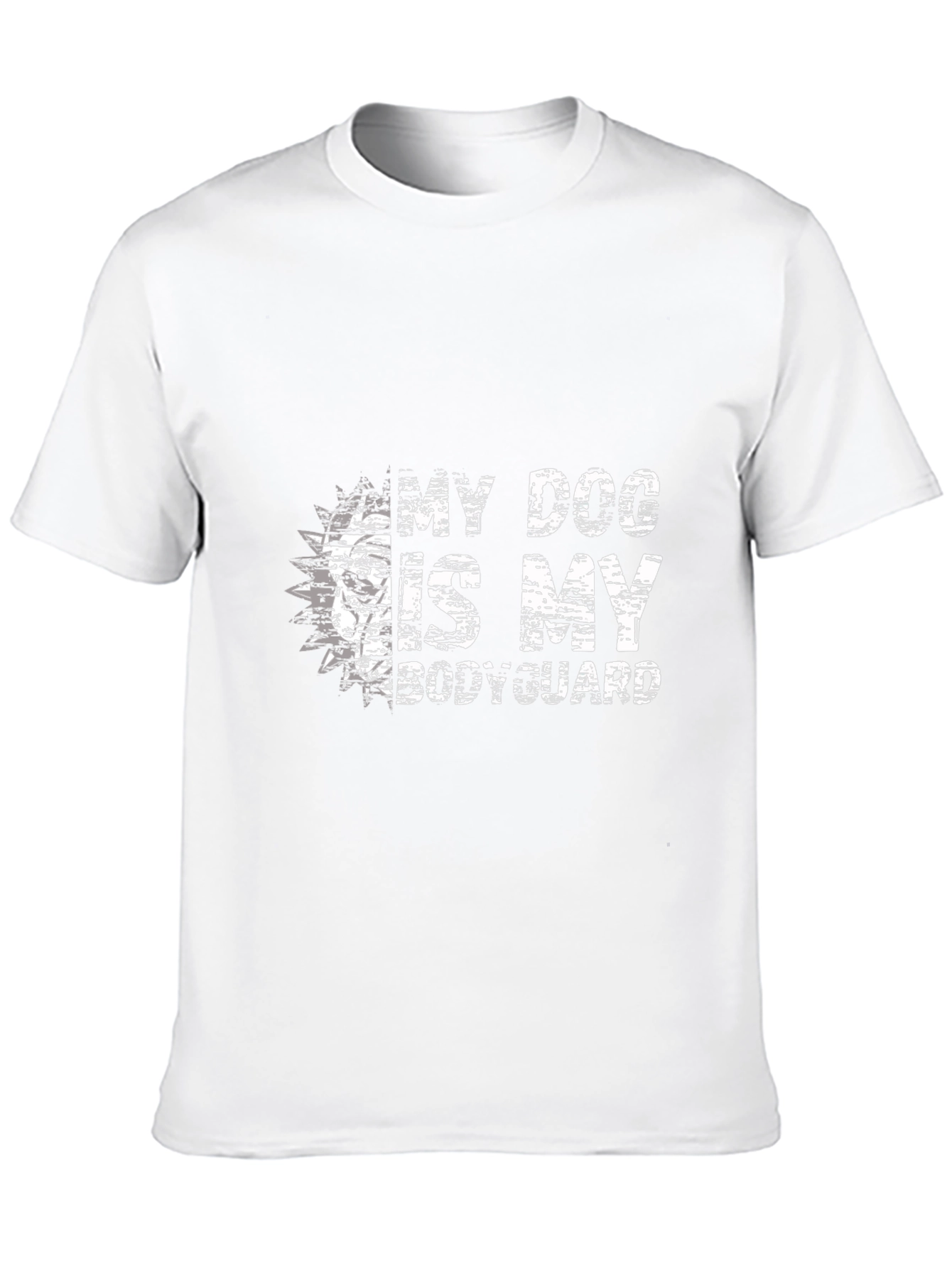 Black My Dog is My Bodyguard Black T-Shirt view 10