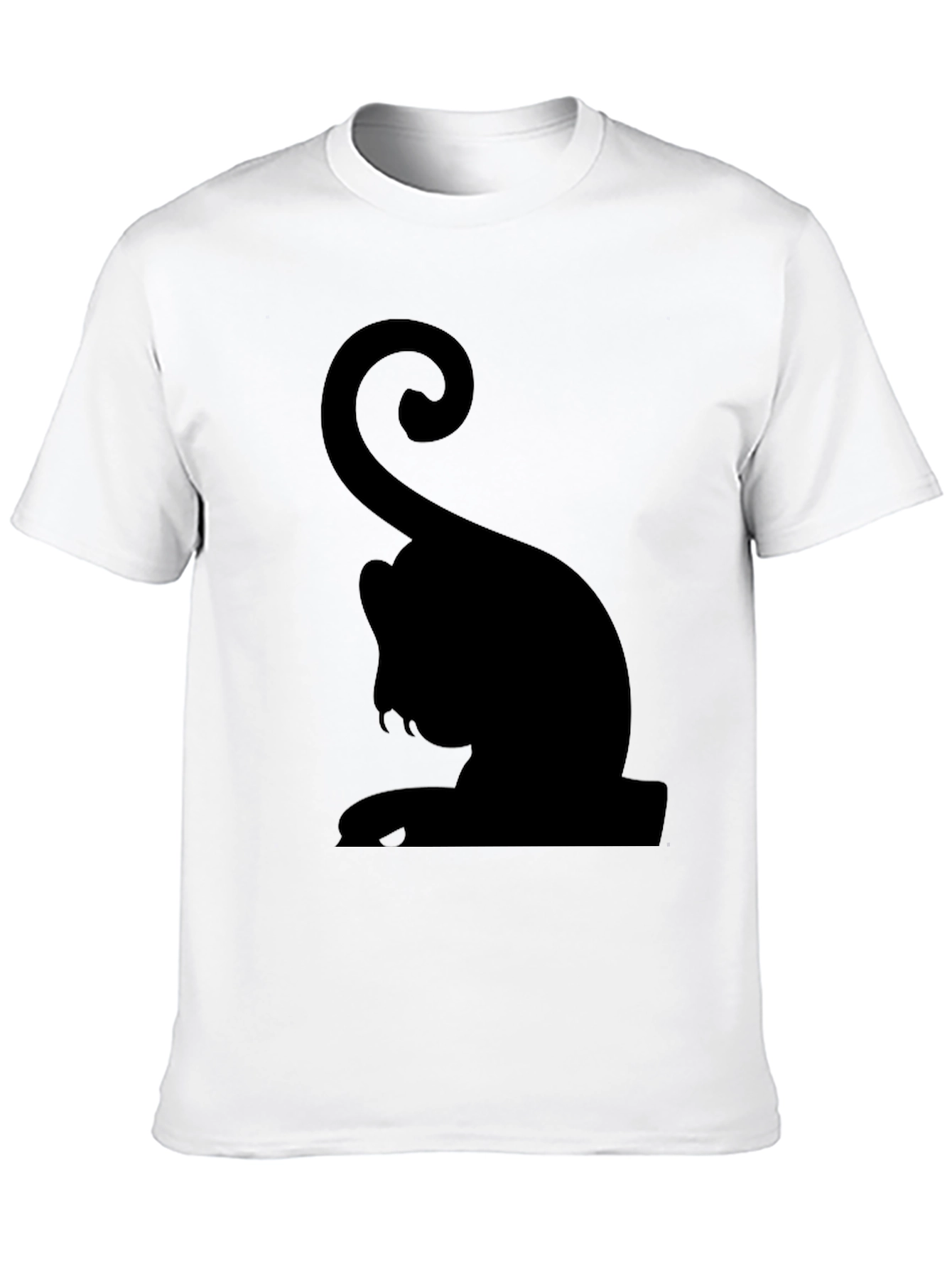Black Black Cat Silhouette Graphic Tee view 10