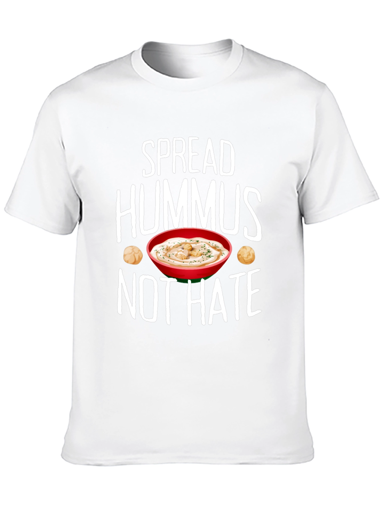 Black Spread Hummus Not Hate Tee view 10