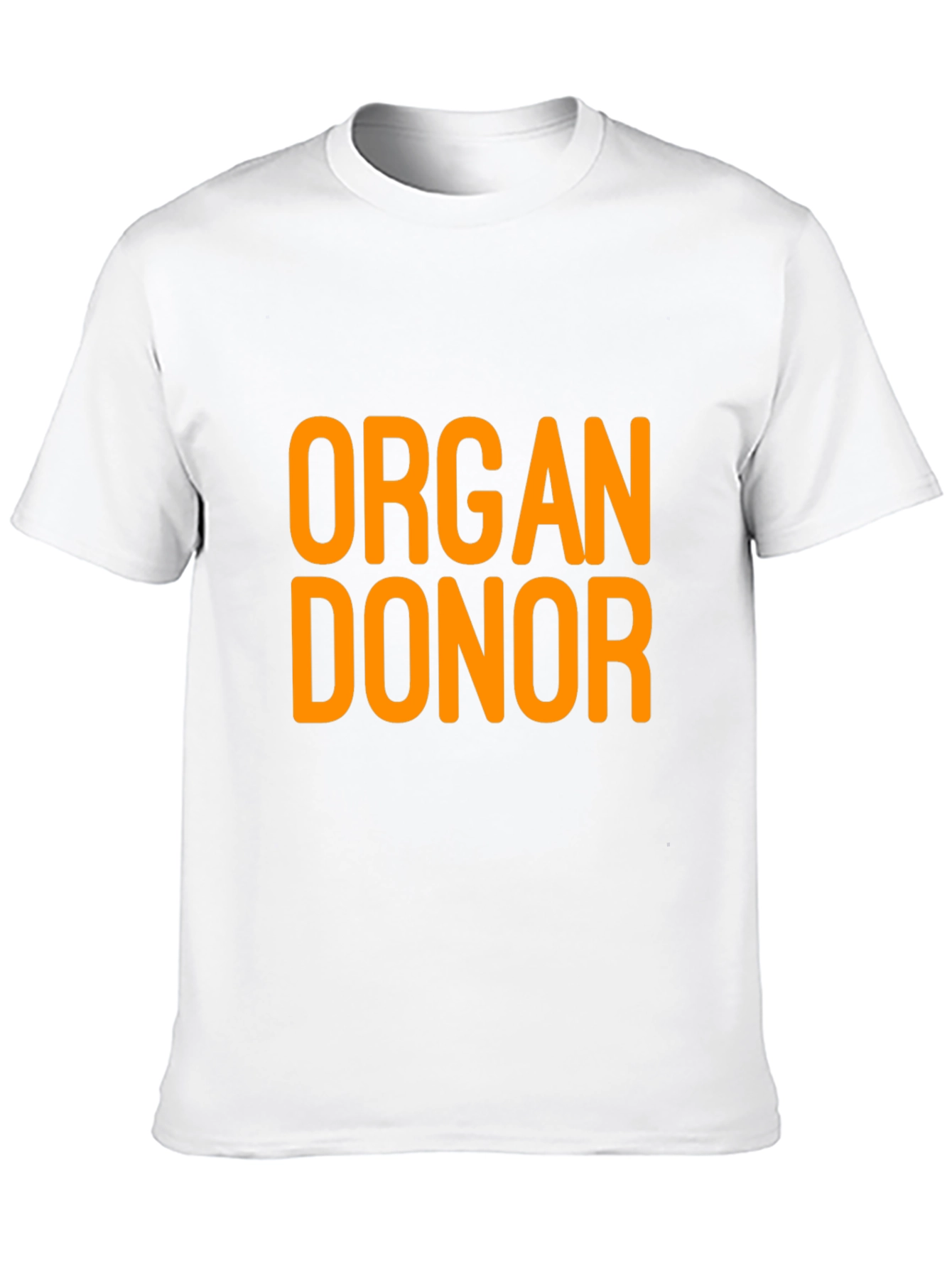 Black Organ Donor T-Shirt - Black Cotton Tee view 10