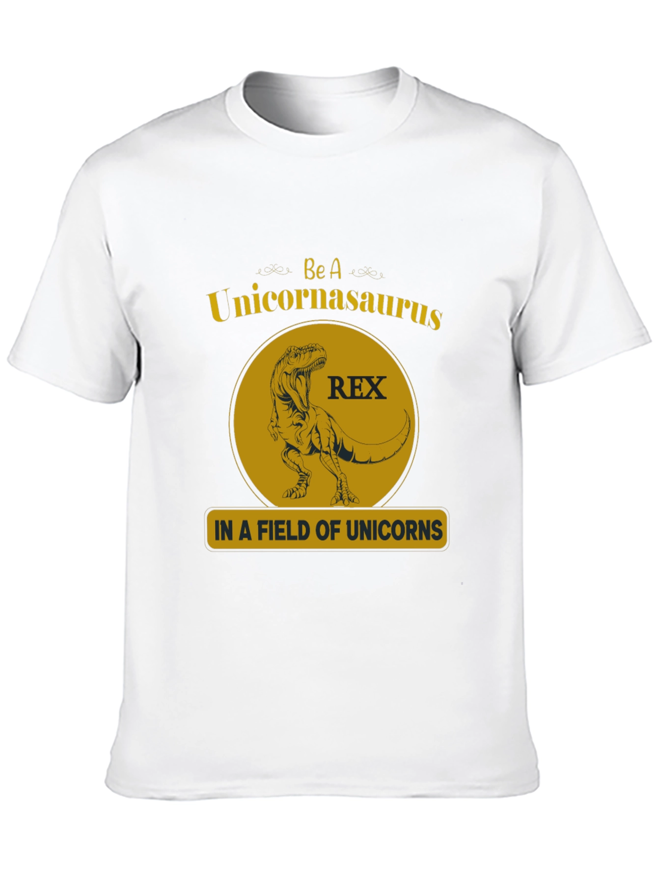 Black Unicornasaurus Rex Graphic T-Shirt view 10