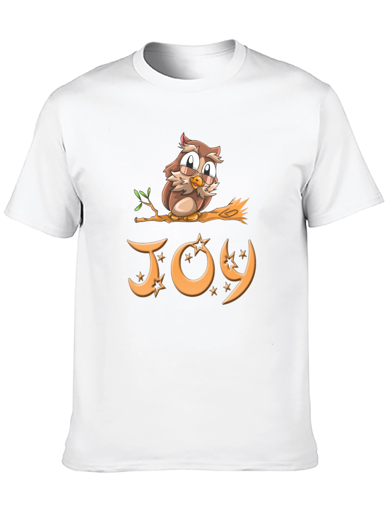 Black Joy Owl T-Shirt - Festive Holiday Design view 10