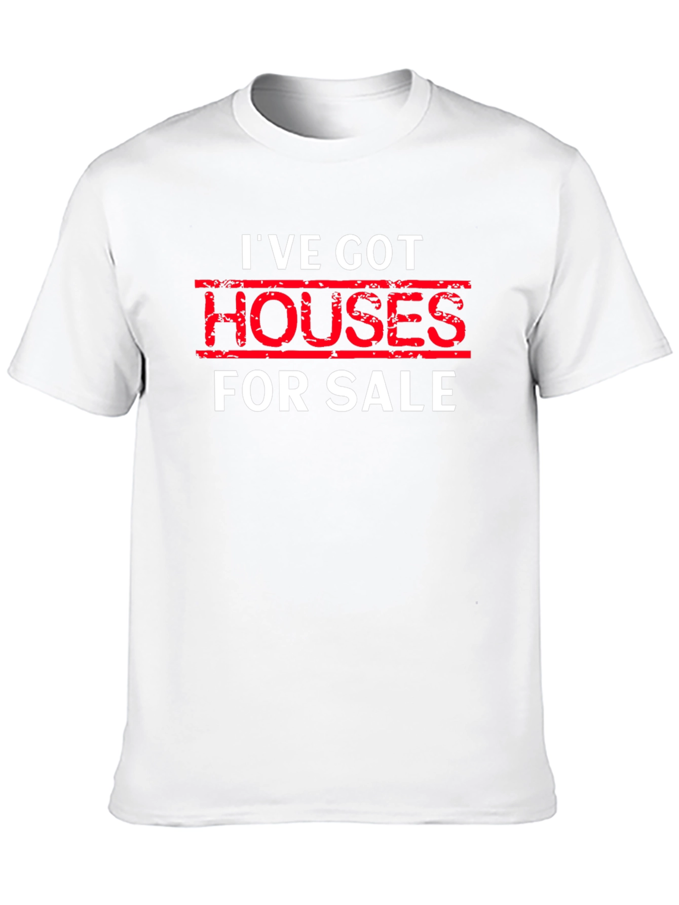 Black I've Got Houses For Sale Black T-Shirt view 10