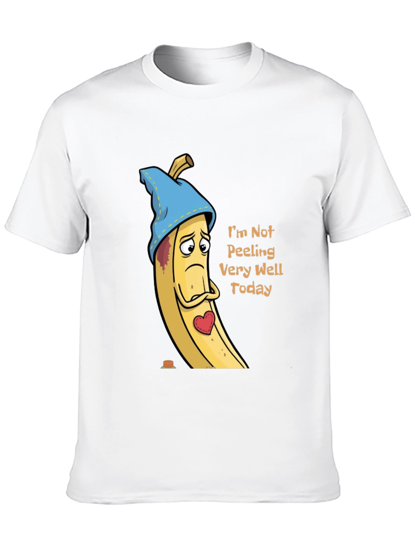 Black Sad Banana T-Shirt - Funny Graphic Tee view 10