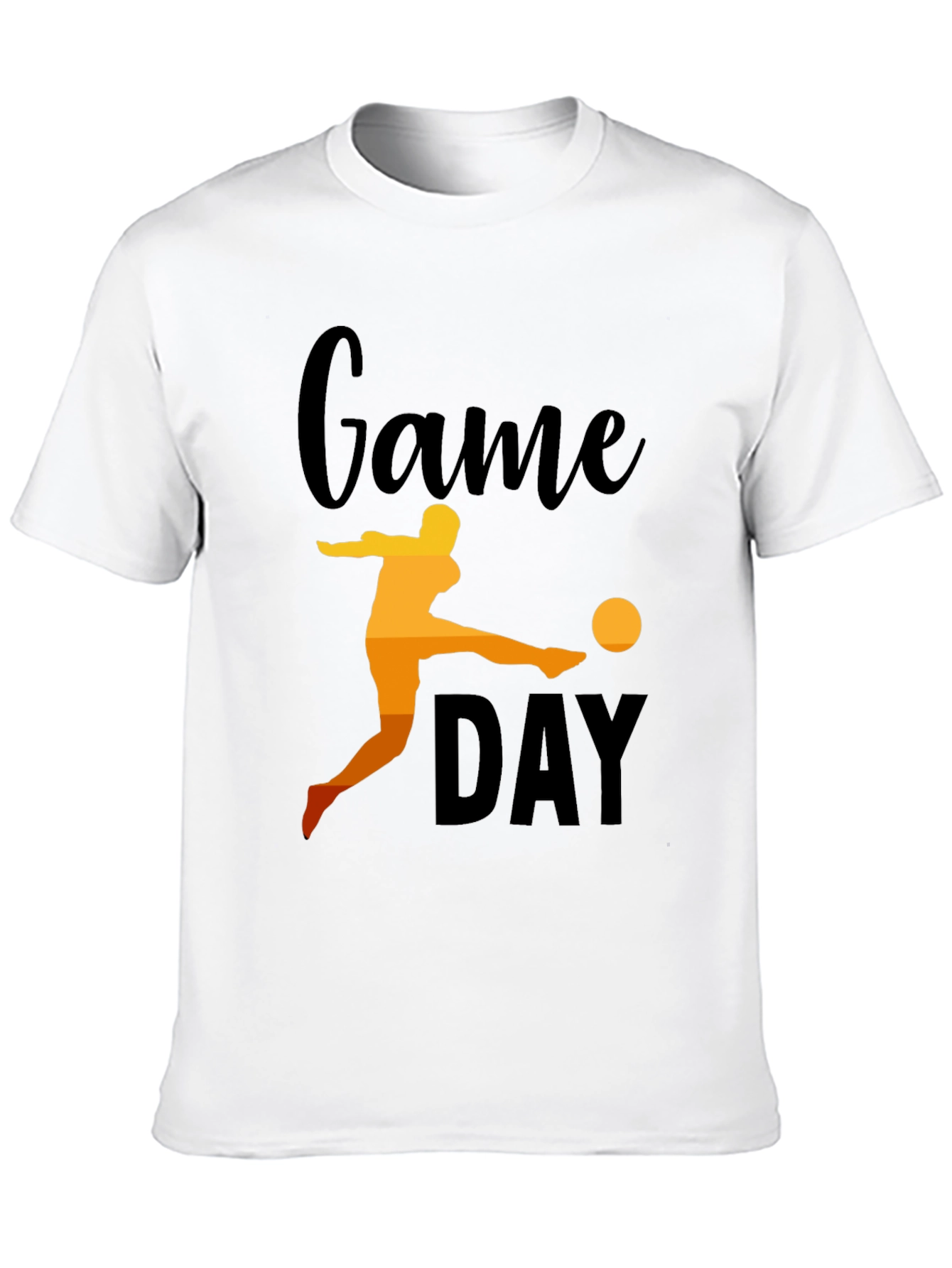Black Game Day Soccer Graphic Tee - Black Cotton view 10