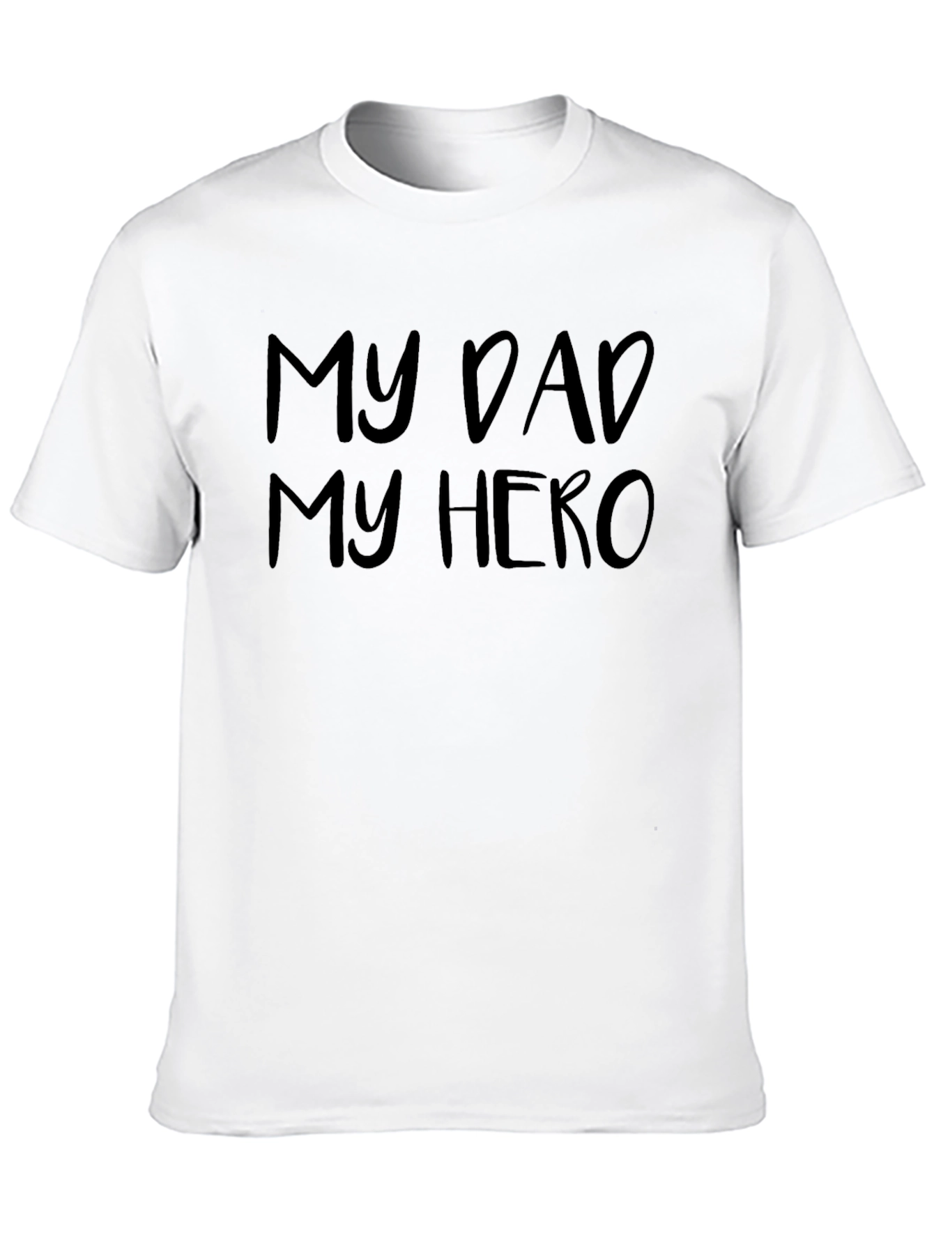 Black My Dad My Hero Black T-Shirt view 10